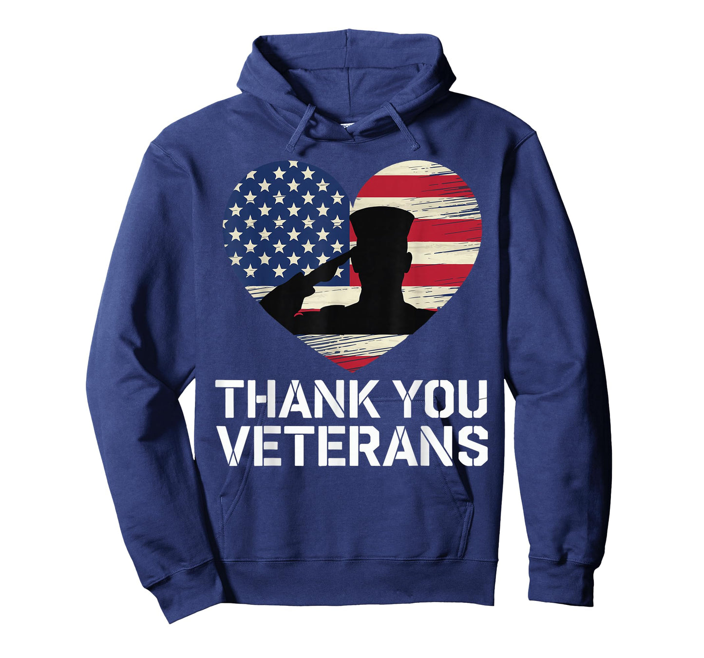 Thank You Veterans Day American Flag Heart Patriotic Hero T-Shirt