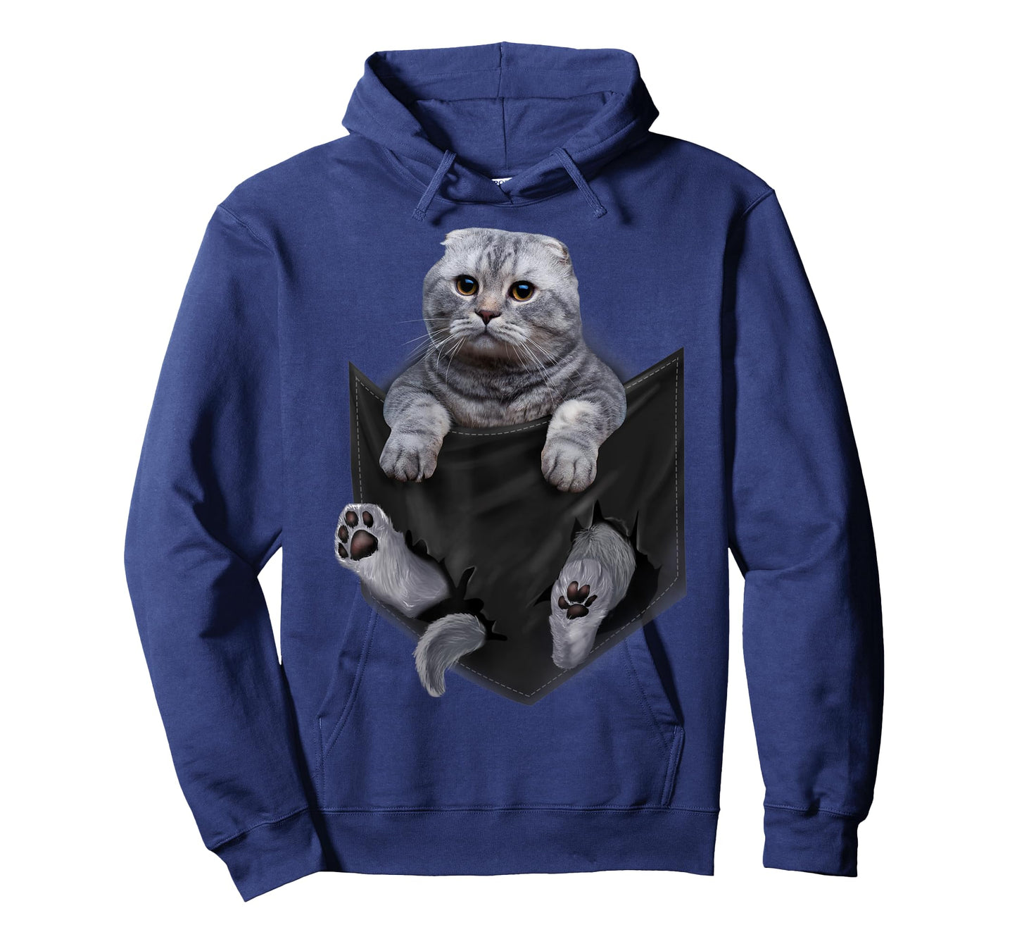 Scottish Fold Cat in Pocket T-Shirt Cats Tee Shirt Gifts T-Shirt