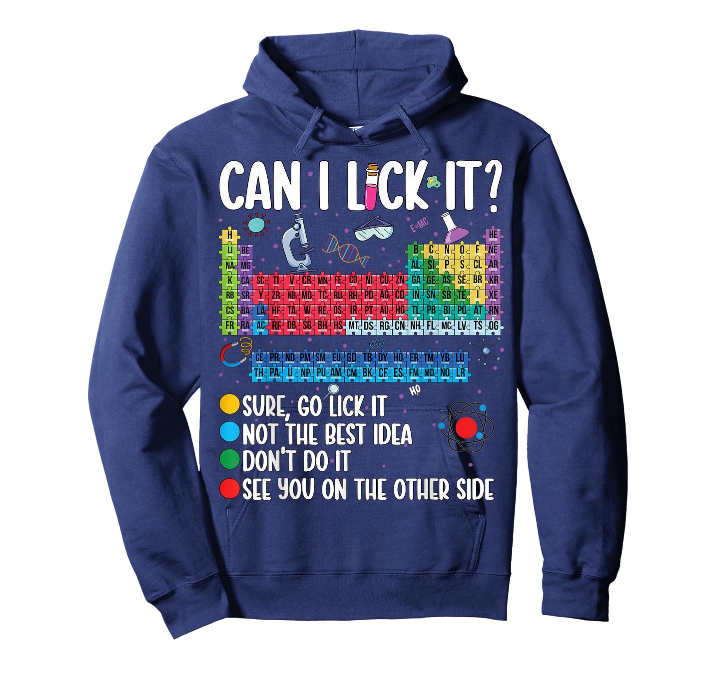Can I Lick It Periodic Table Funny Science Chemistry Teacher T-Shirt