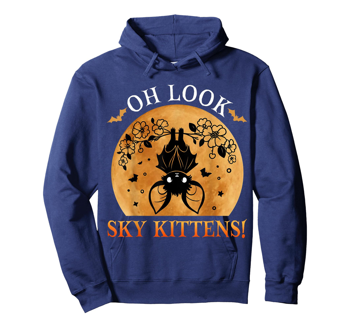 Oh Look Sky Kittens Funny Bat Lovers Halloween Costume Kids T-Shirt