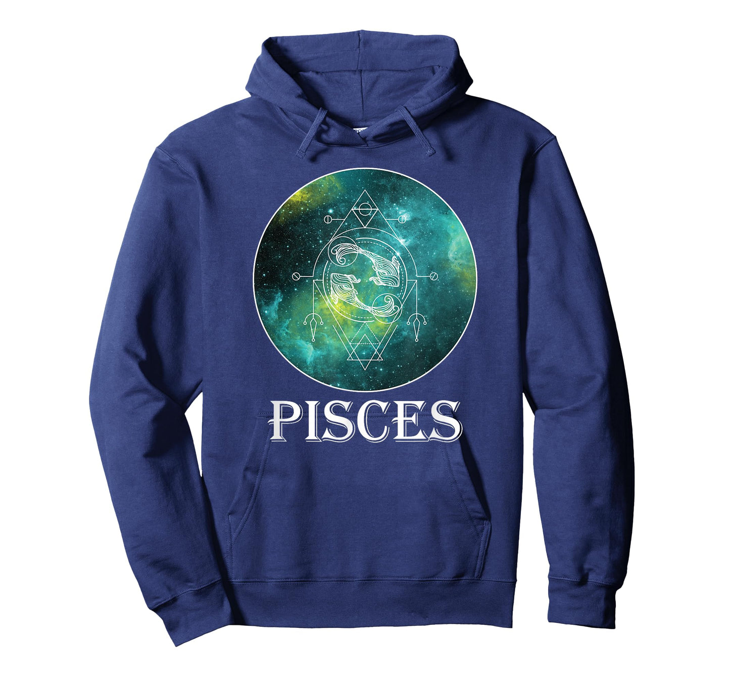 Sacred Geometry Zodiac Pisces On Celestial Universe T-Shirt