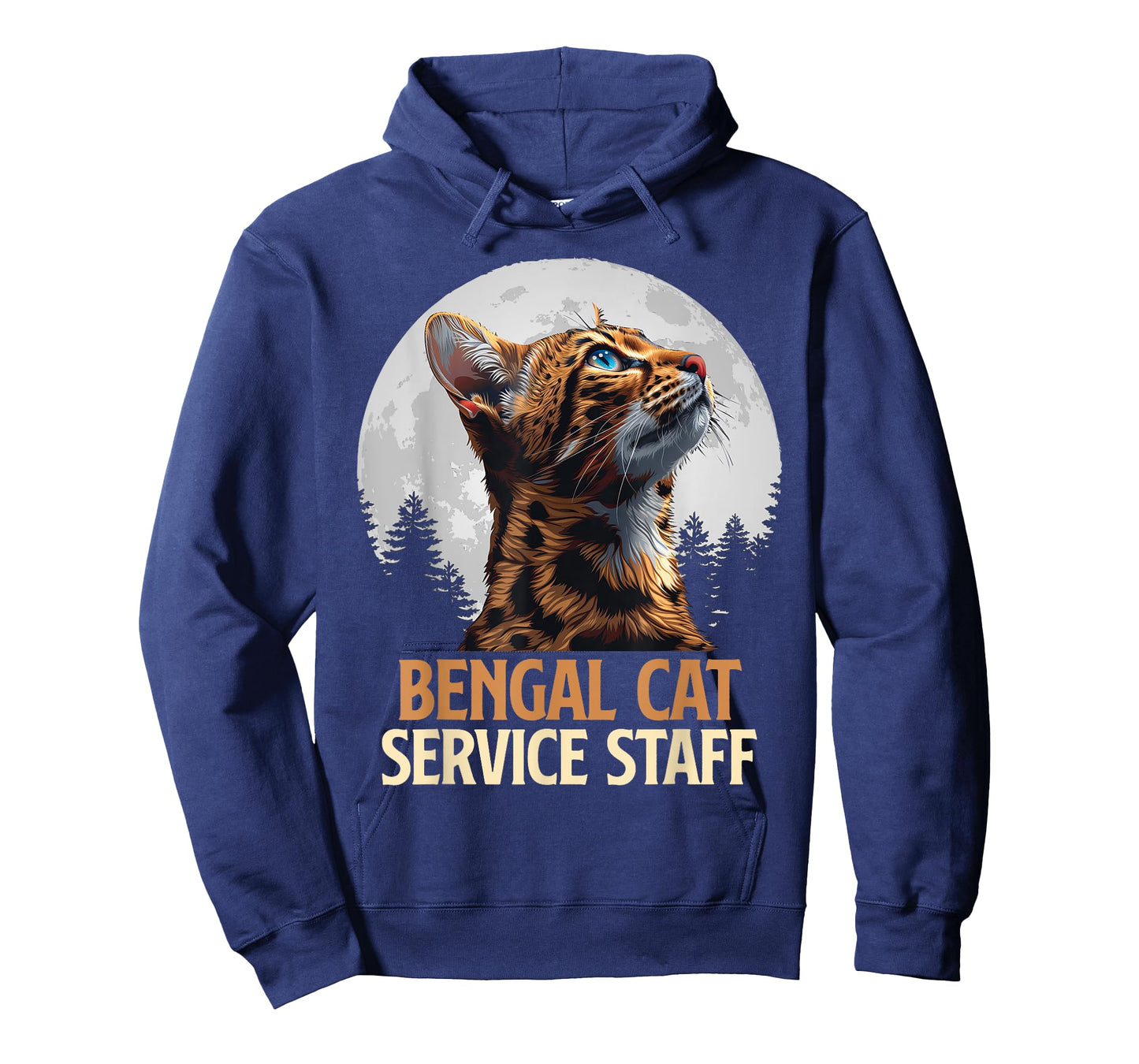 BENGAL CATS SERVICE STAFF Vintage Funny Bengal Cat T-Shirt