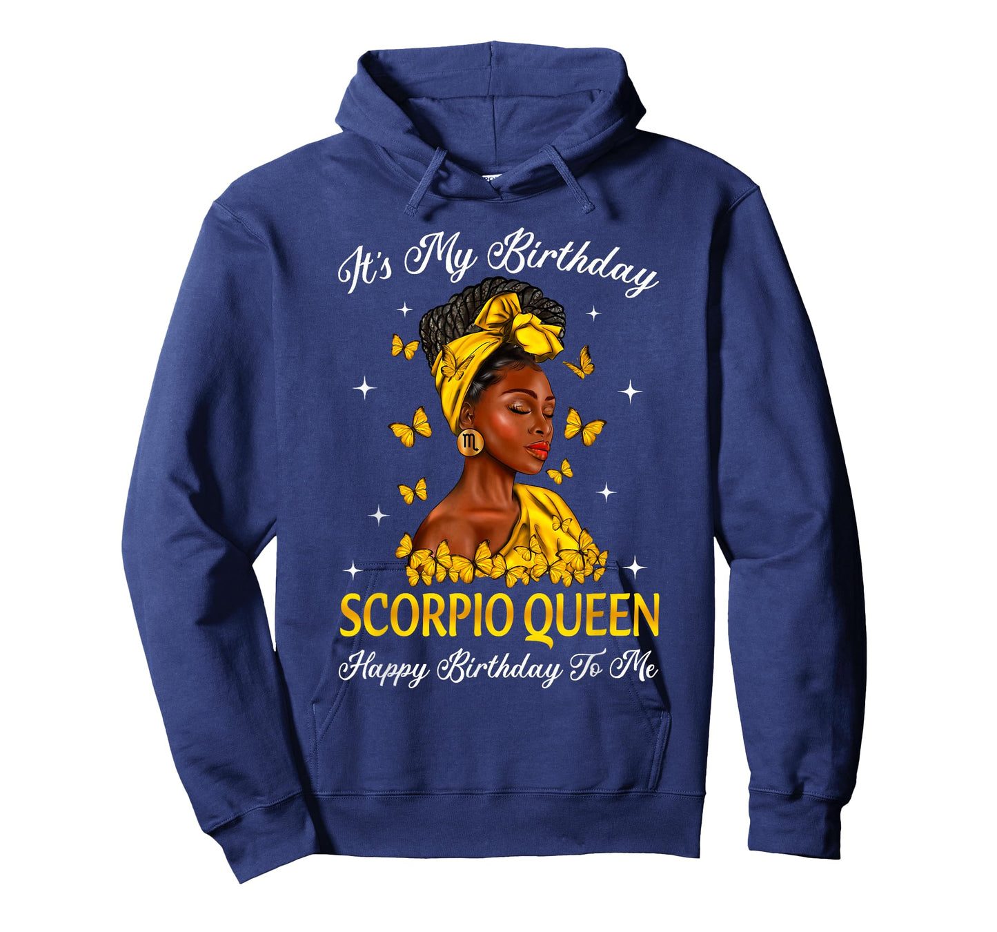It's My Birthday Scorpio Queen Black Girl Afro Woman T-Shirt