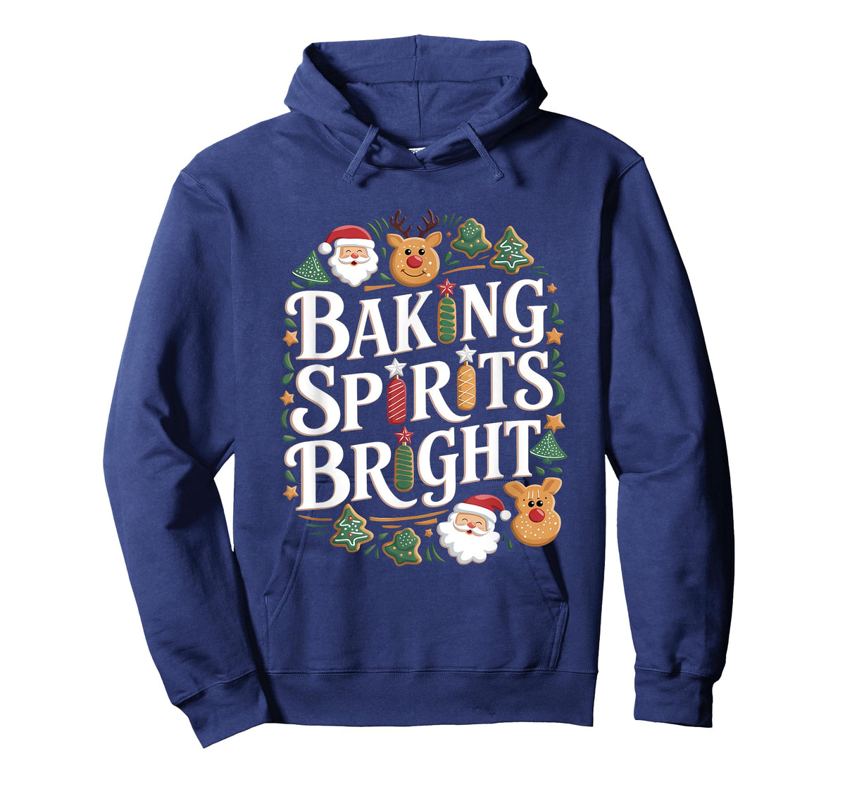 Funny Christmas Baking Spirits Bright Cookie Holiday Baker T-Shirt