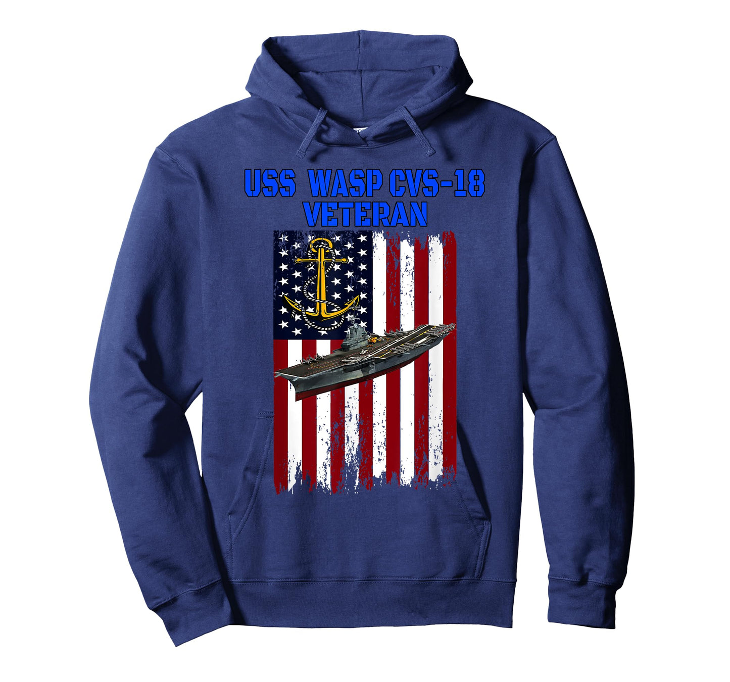 USS Wasp CVS-18 Aircraft Carrier Veterans Day Father's Day T-Shirt