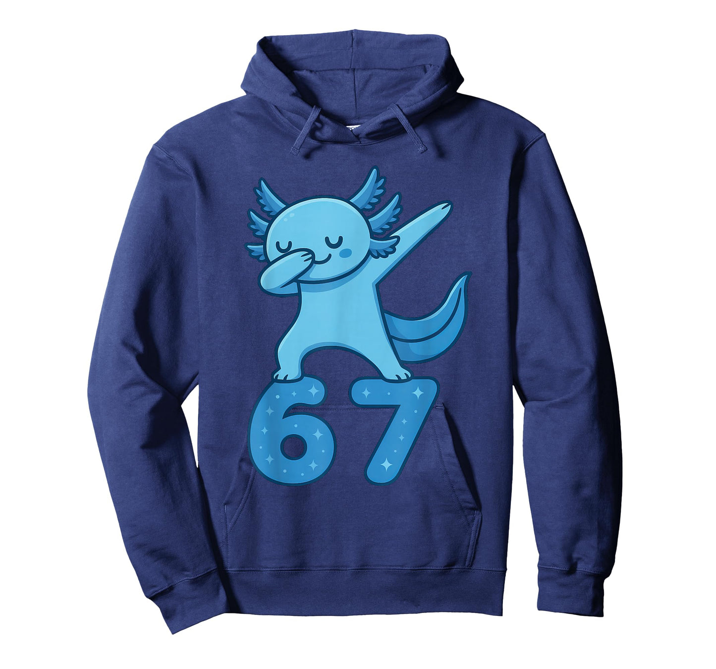 Axolotl Dabbing 67 Meme Six Seven Funny Gen Alpha T-Shirt