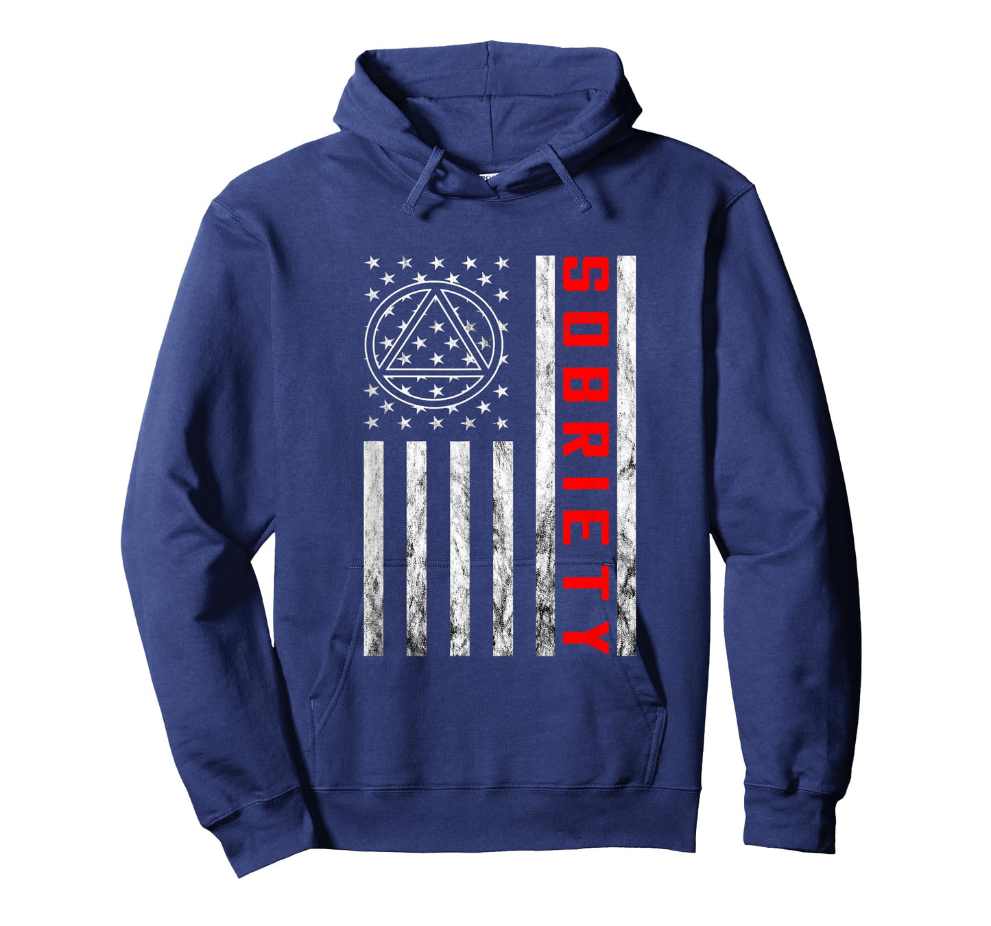 Vintage American Flag Sobriety Narcotics Anonymous Sober T-Shirt