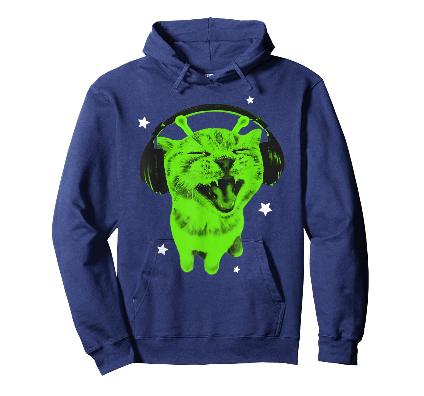 Funny Y2K Alien Cat Meme Retro Silly Cat Vintage Space Kitty T-Shirt