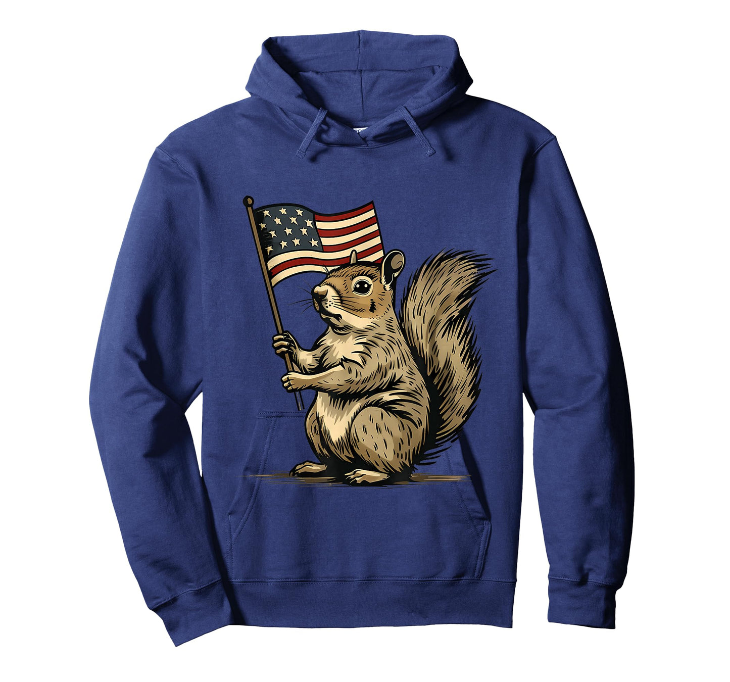Fourth of July 4th of July Patriotic American Flag Squirrel T-Shirt