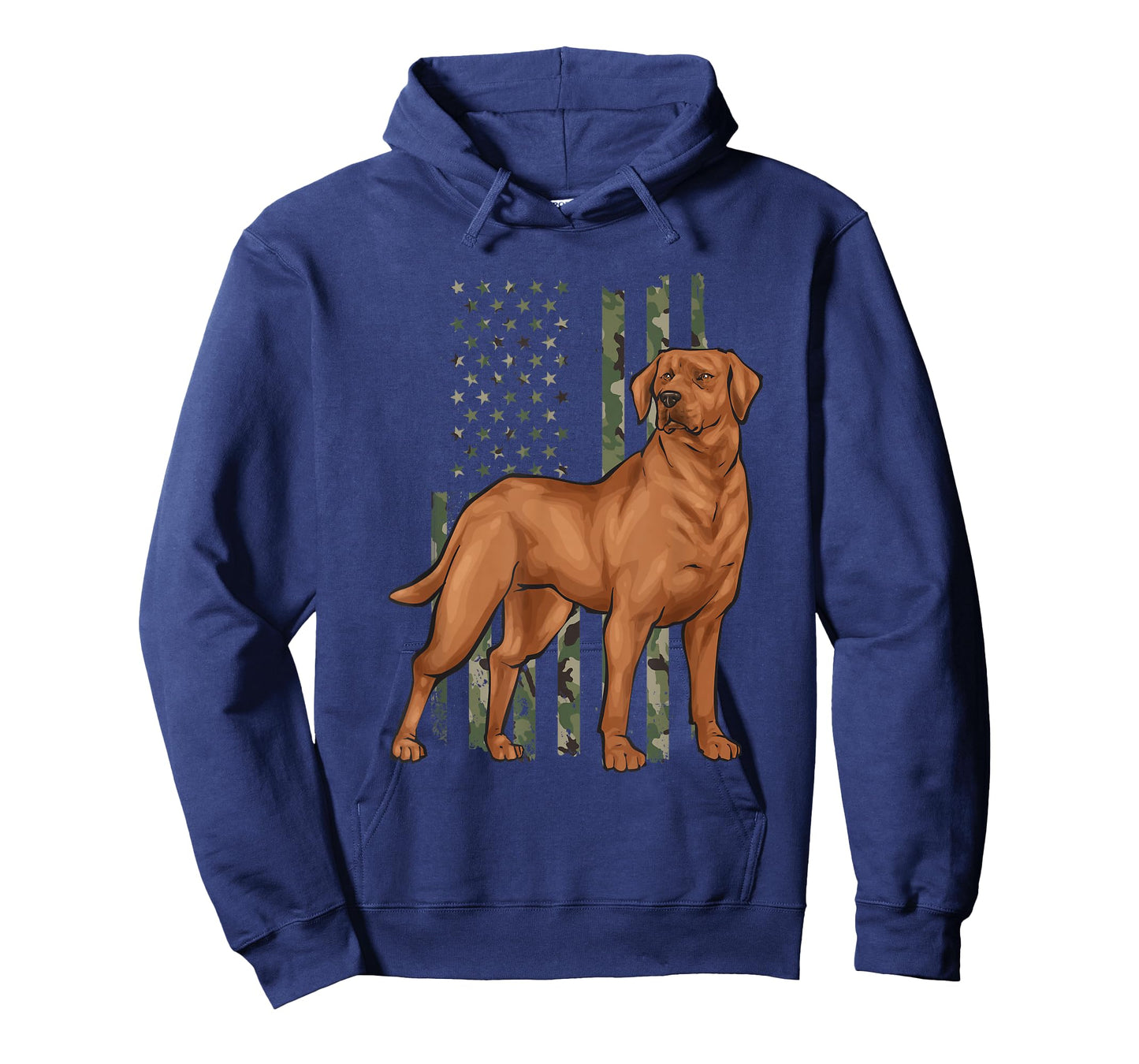 Foxred Lab American Flag Fox Red Labrador Retriever T-Shirt