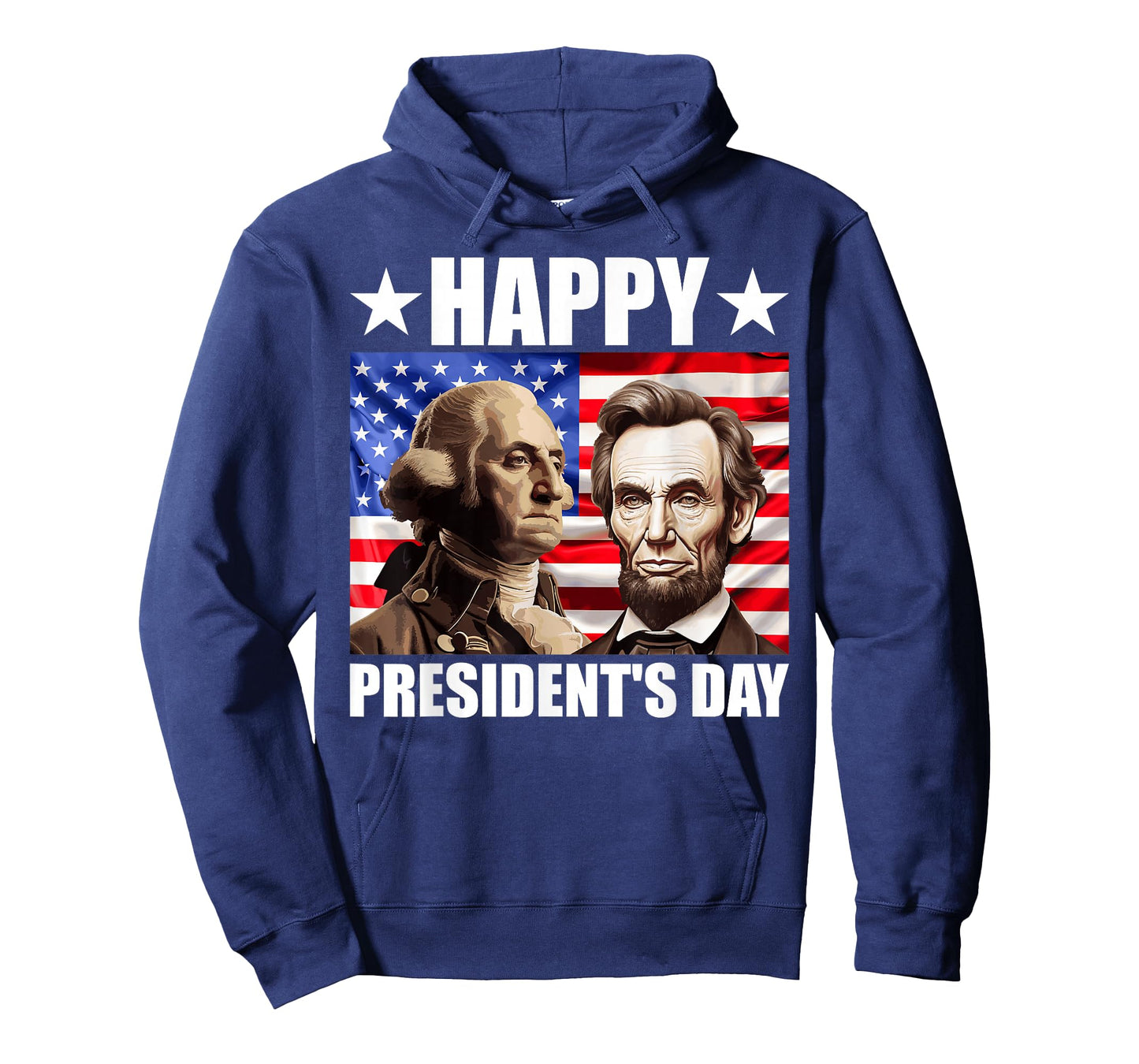 Retro Washington Lincoln American Flag Happy President's Day T-Shirt