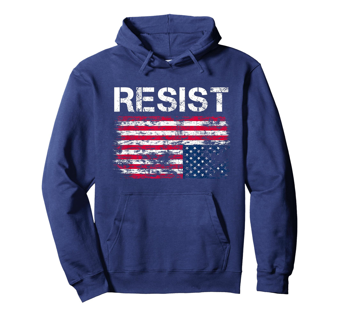 Resist American Flag Upside Down Distress Vintage T-Shirt