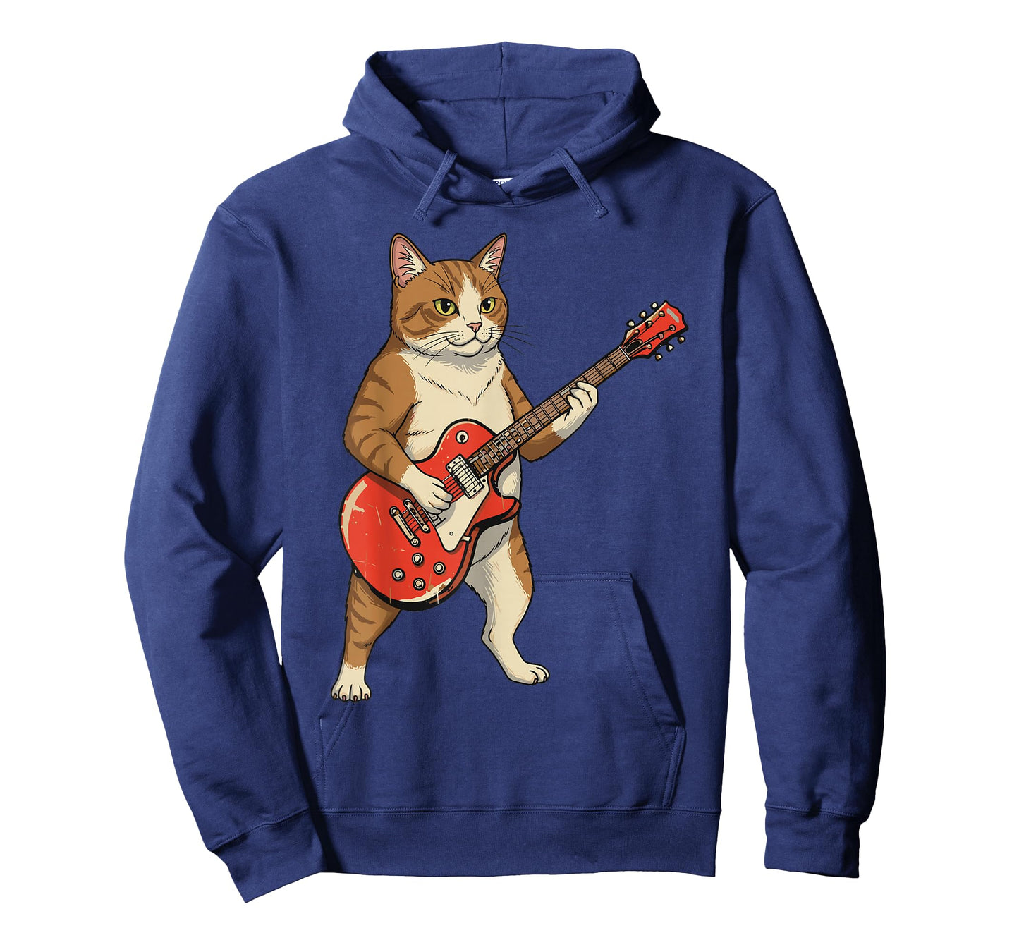 Guitar Cat Rock Music Funny Animal Lover Men Women Kids T-Shirt