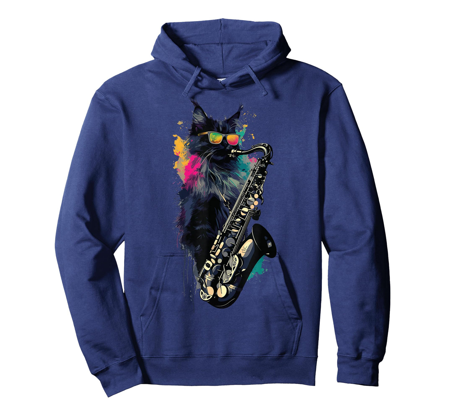 Cat With Saxophone Cat Playing Saxophone T-Shirt