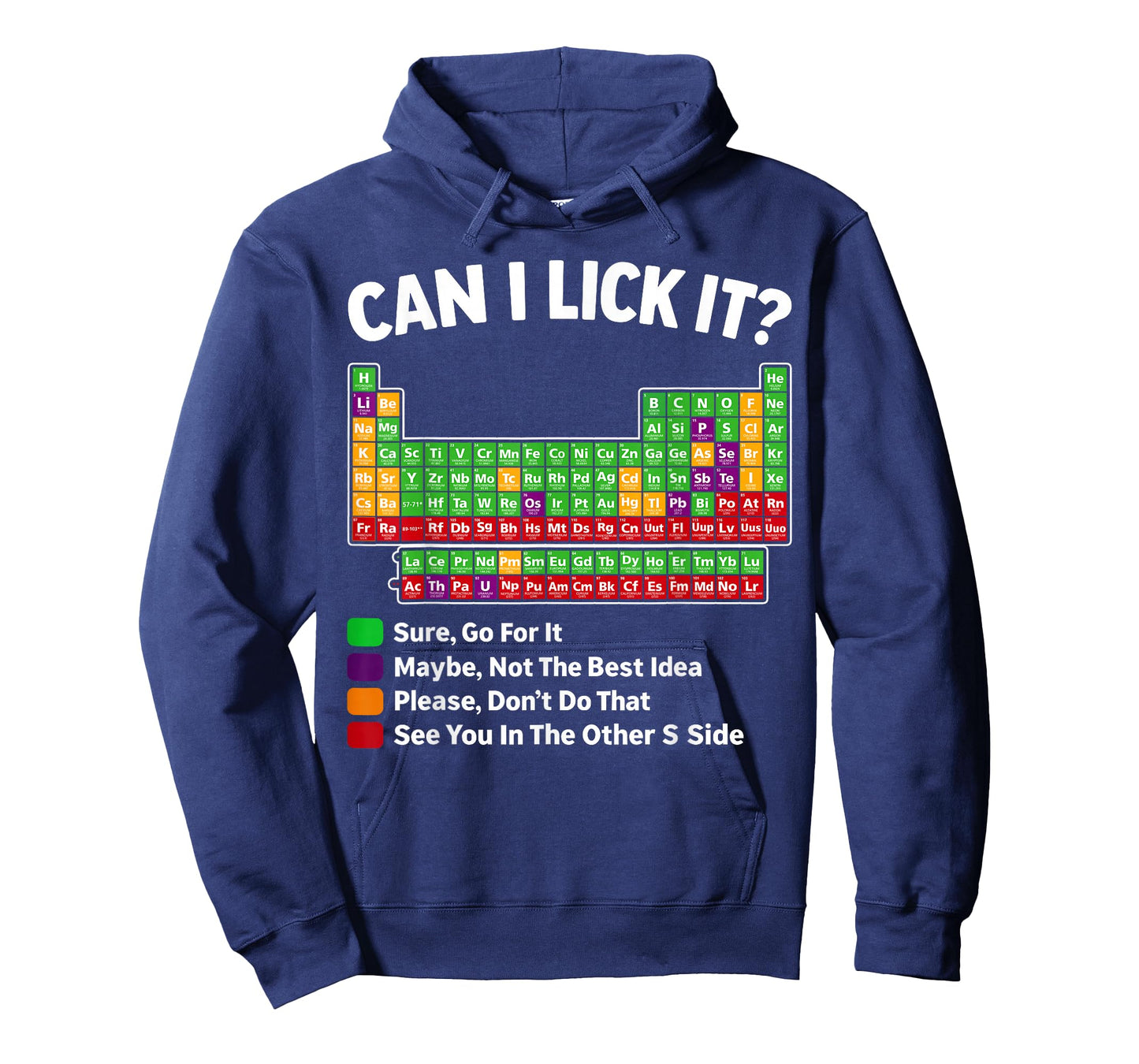 Can I Lick It Periodic Table Shirt Science Chemistry Teacher T-Shirt