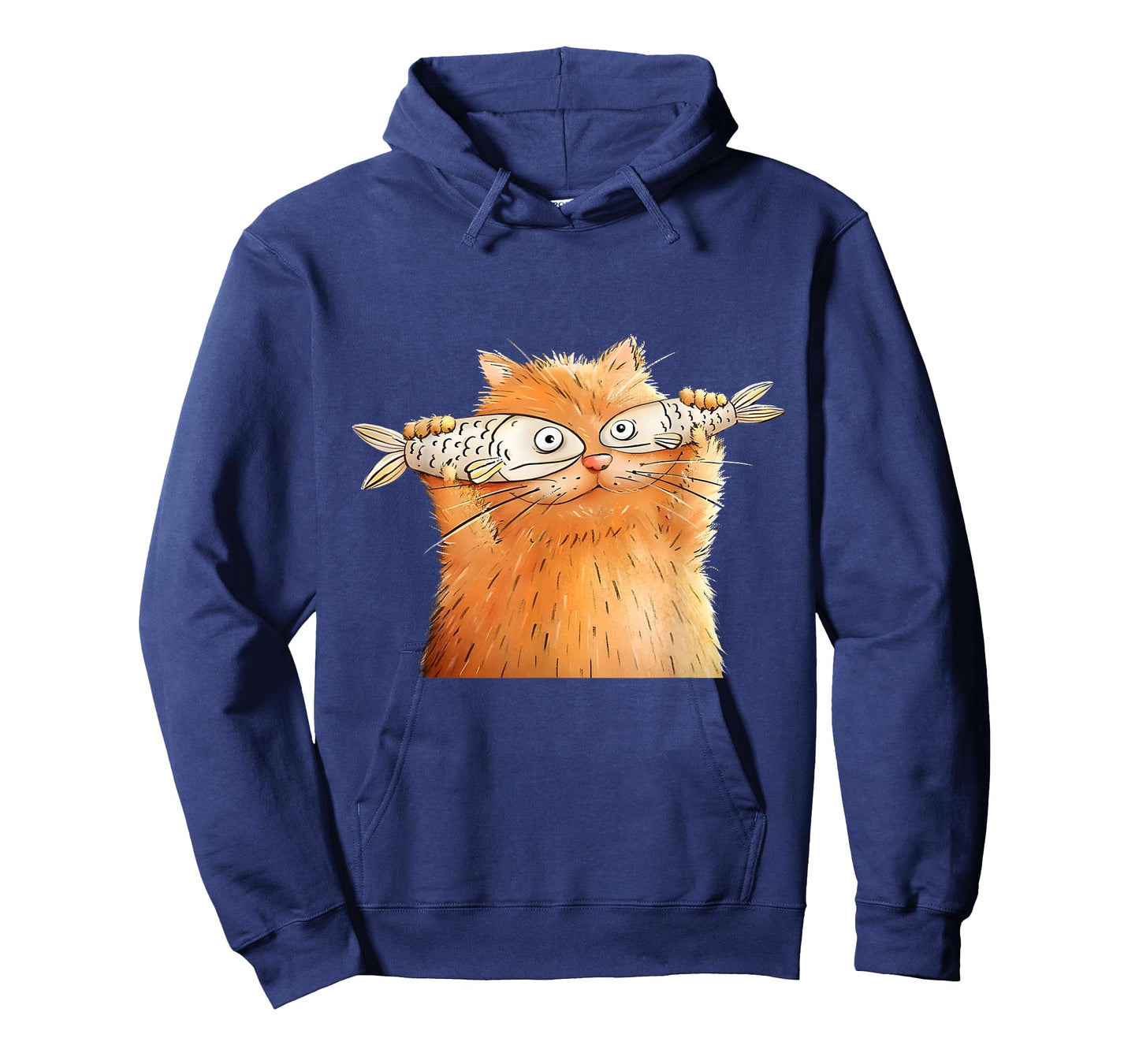 Retro Cute Cat Fish Art Eyes Fish Kitten Catfish Meow Funny T-Shirt for Men Women Girls Kids