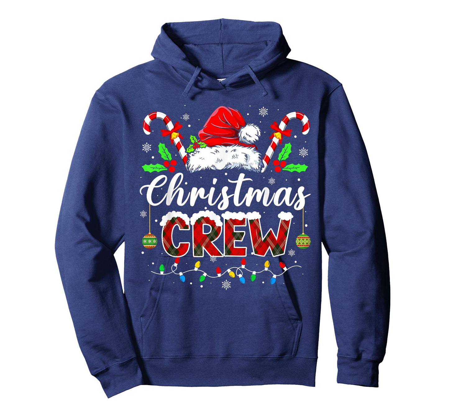 Christmas Crew Xmas Lights Family Matching Pajamas Holiday T-Shirt