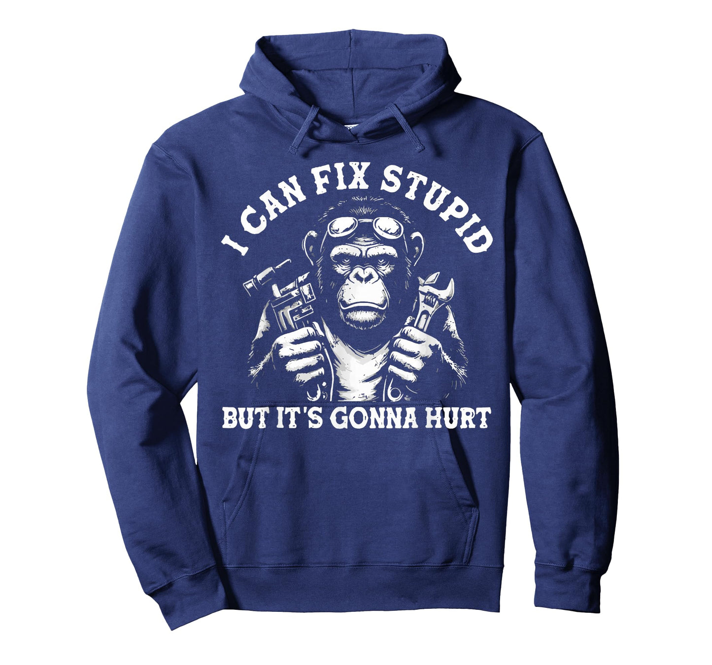 I Can Fix Stupid But It's Gonna Hurt Mechanic Funny Monkey T-Shirt