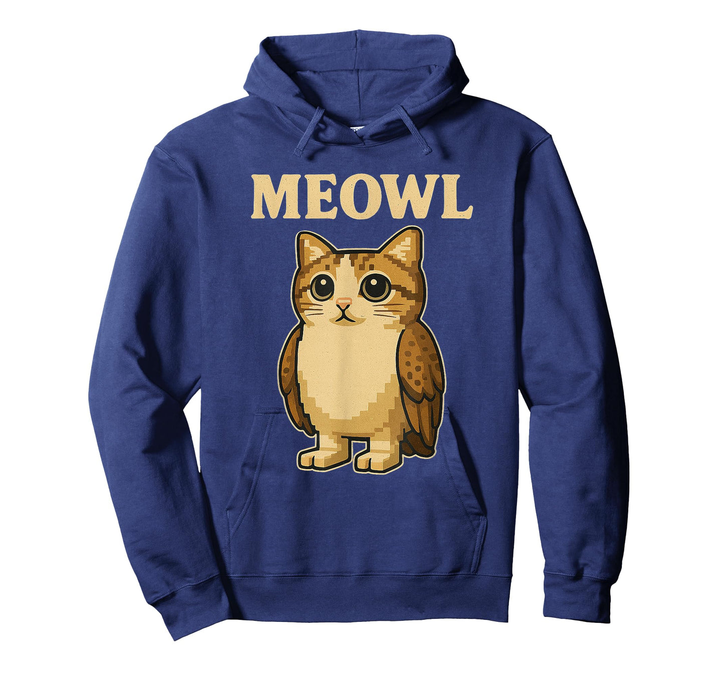 Meowl - Funny Meow Cat Owl Brainrot Meme Teen Kids Gaming T-Shirt