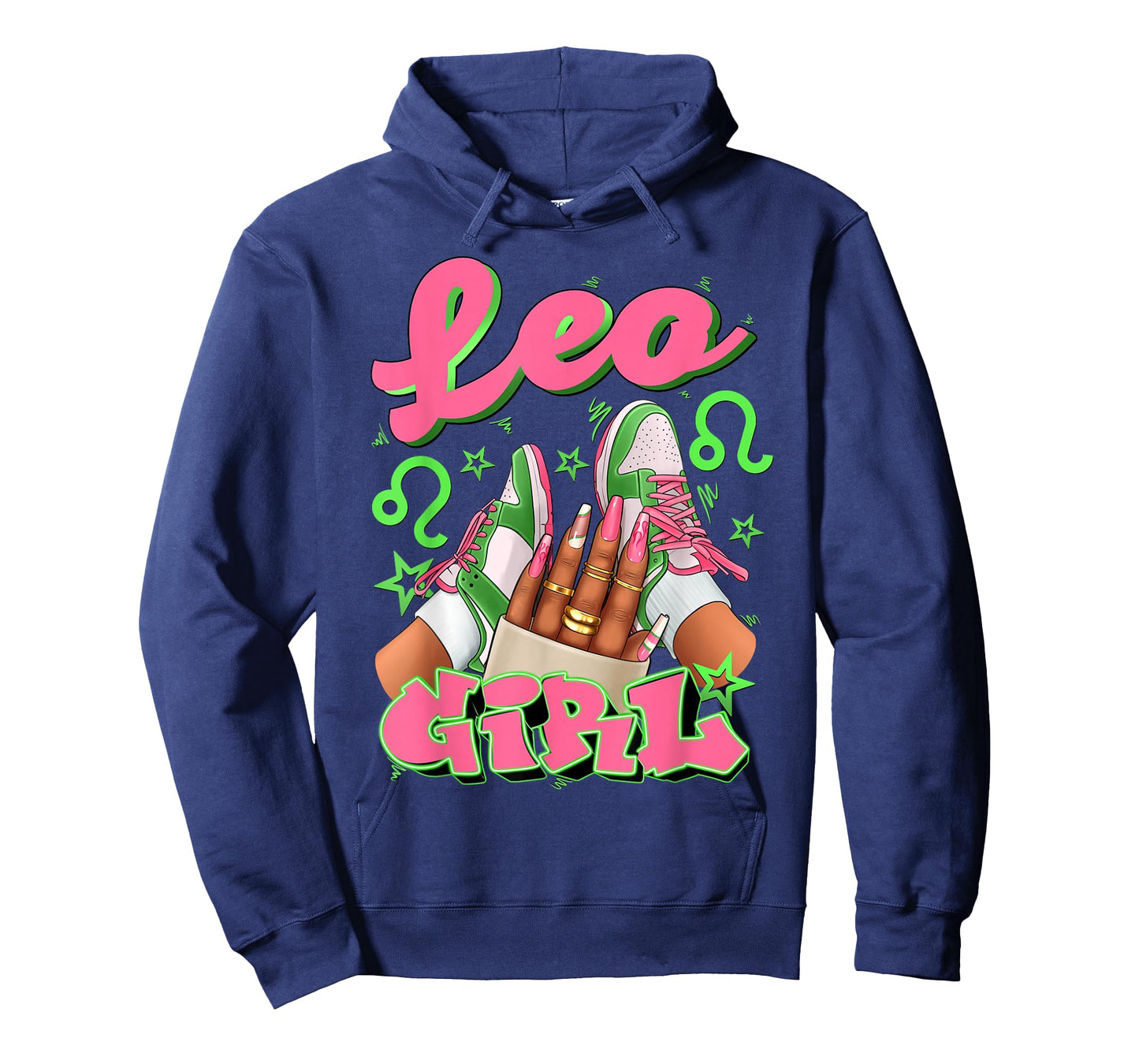 Leo Girl Birthday Queen Sneakers Astrology Zodiac T-Shirt