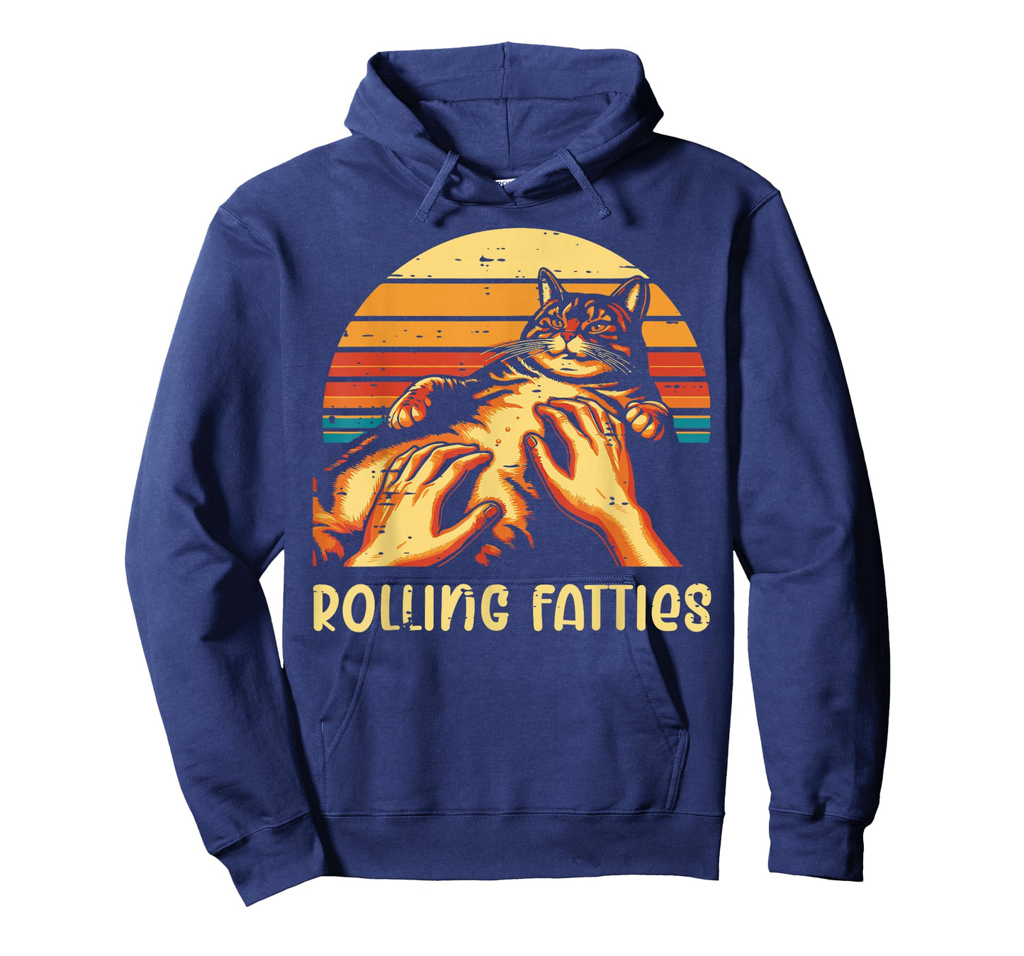 Fat Cat Rolling Fatties Funny Kitten Kitty Men Women Kids T-Shirt