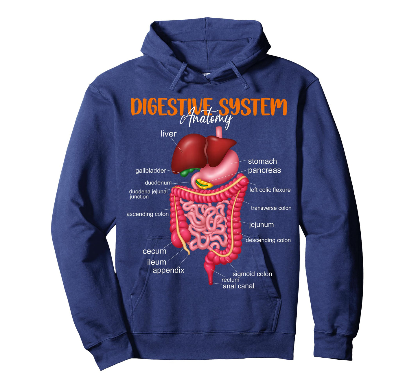 Funny Digestive System Anatomy Anatomical Biology Teacher T-Shirt