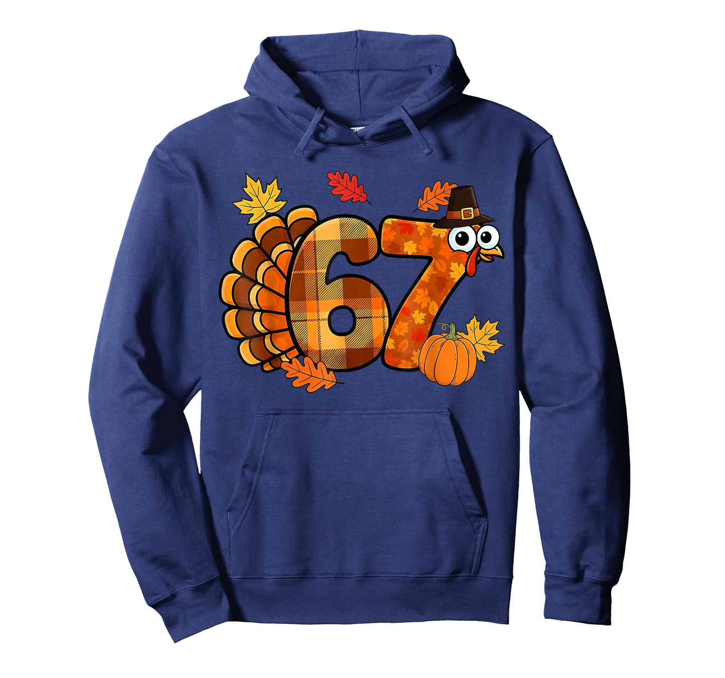 Funny 6 7 Six Seven Meme Thanksgiving Turkey Holiday T-Shirt