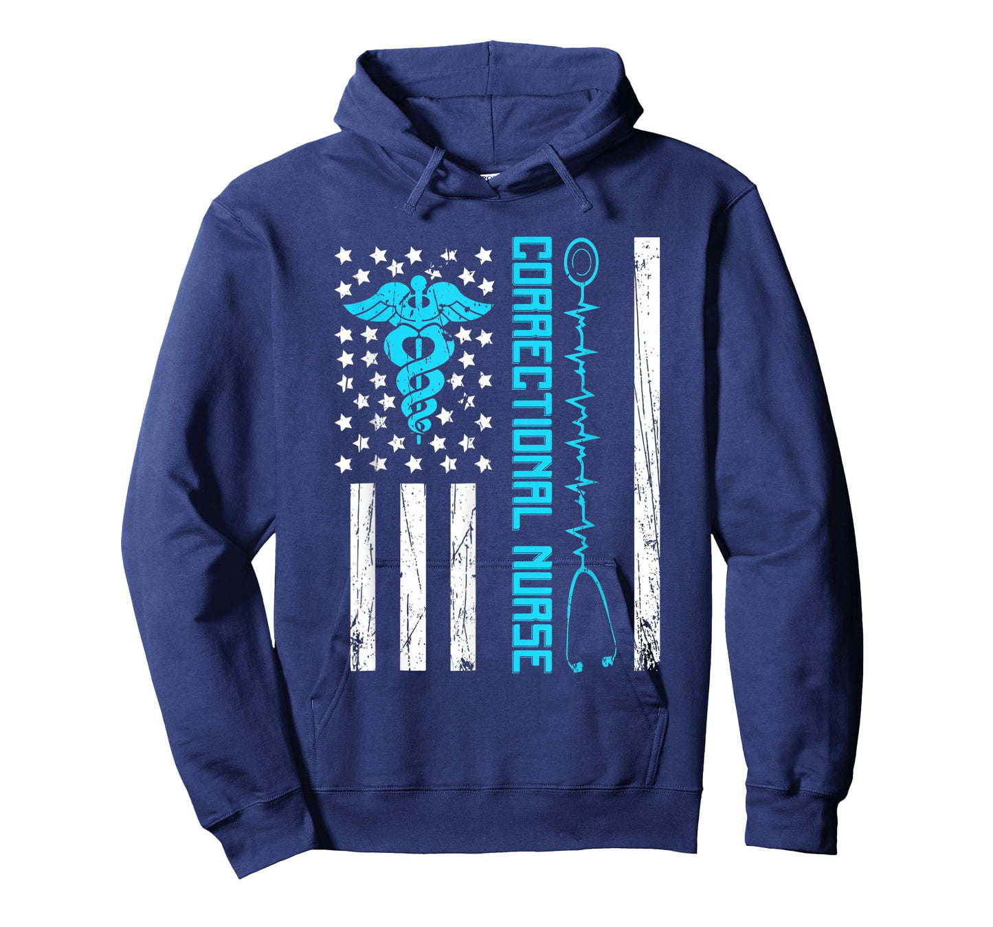 Cute Correctional Nurse Us Flag Nursing Healthcare Nurses T-Shirt