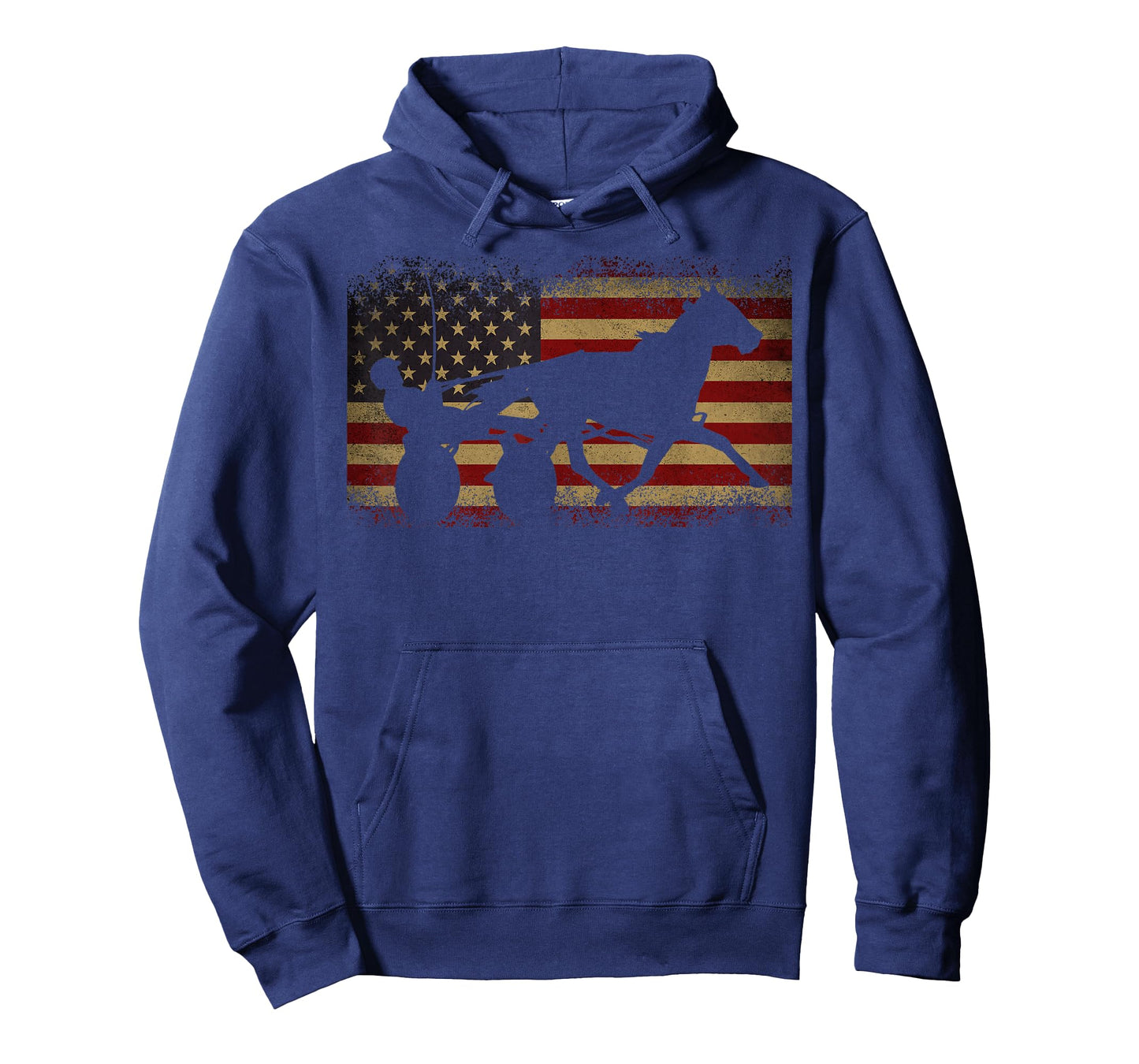 Harness Racing USA Flag T-Shirt
