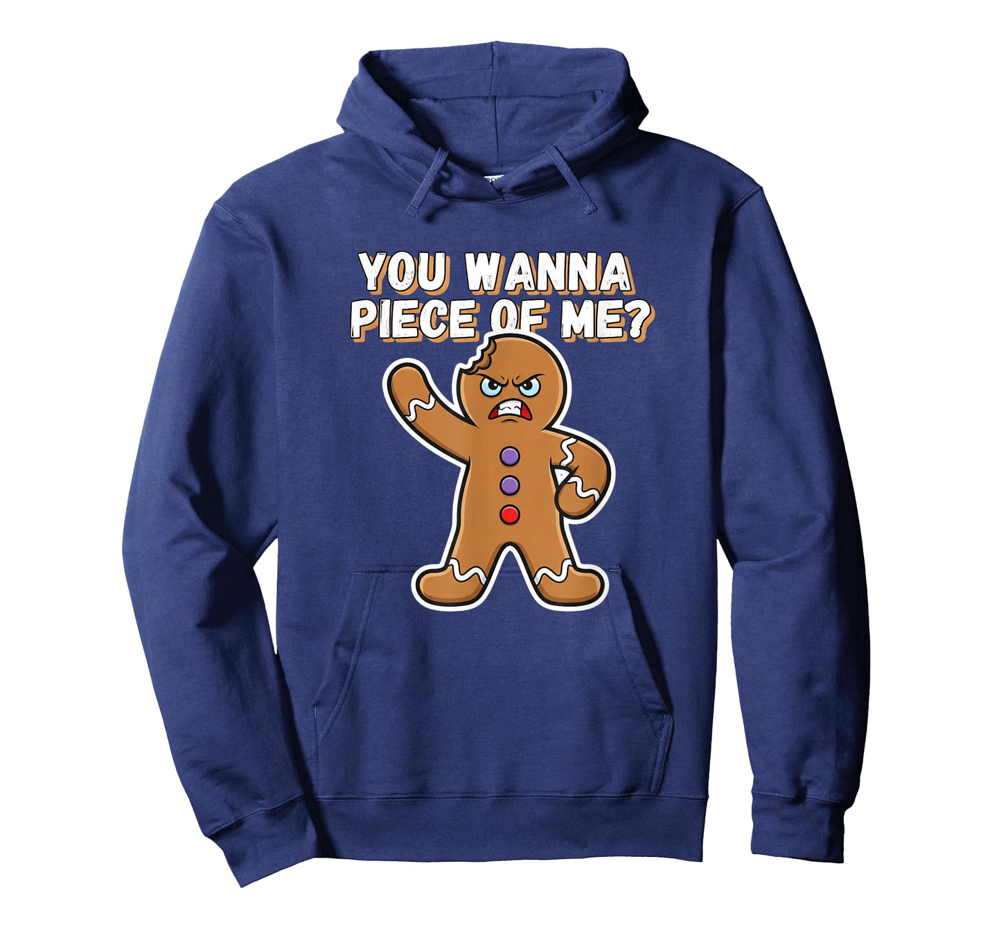 Christmas You Wanna Piece of Me? Funny Angry Gingerbread T-Shirt