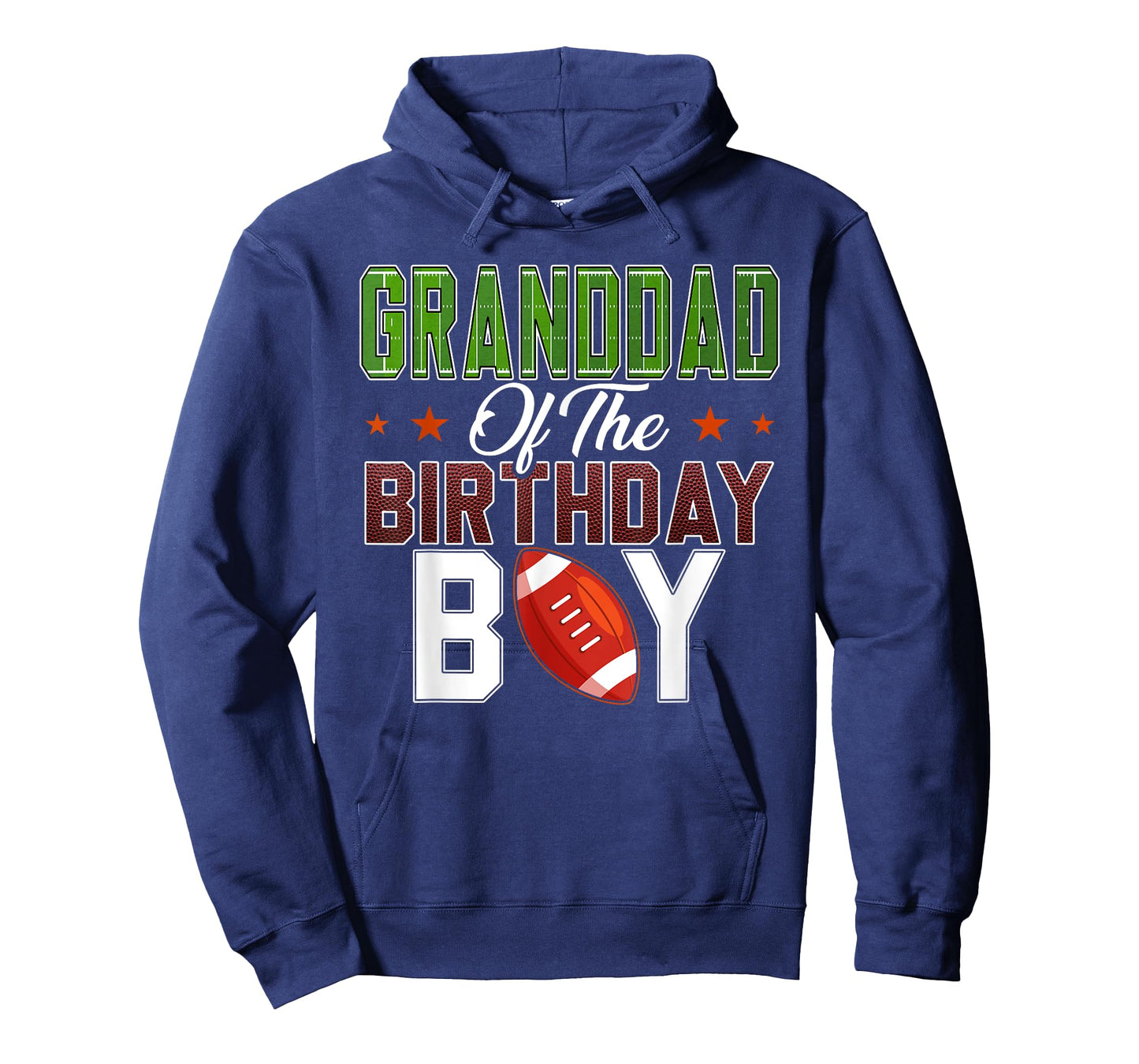 Granddad of The Birthday Boy Football Party Family Matching T-Shirt