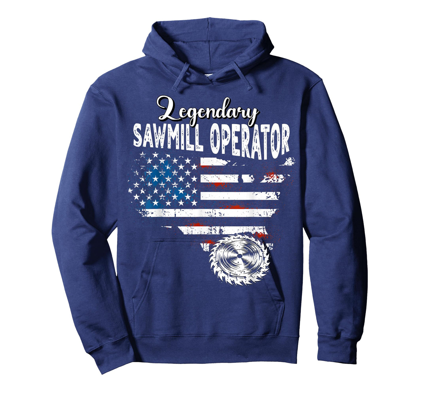 US Flag Sawmill Operator T-Shirt