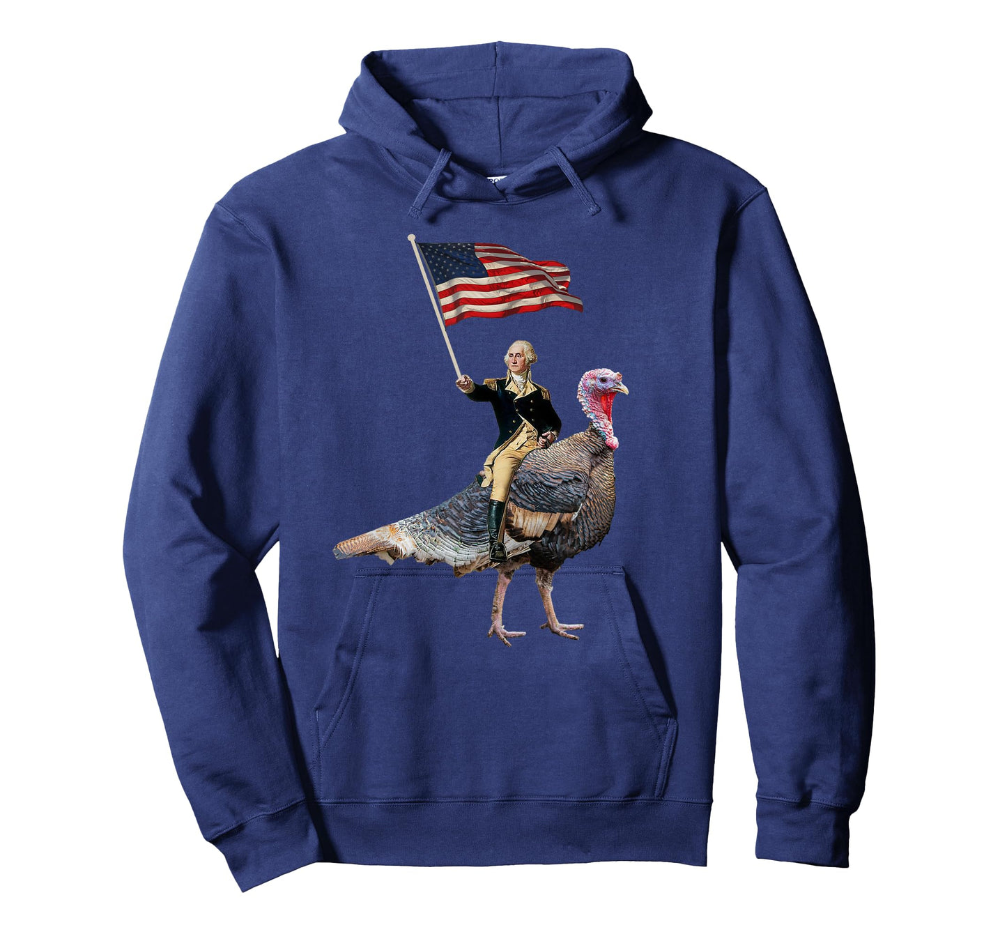 George Washington Riding A Turkey Funny Thanksgiving T-Shirt