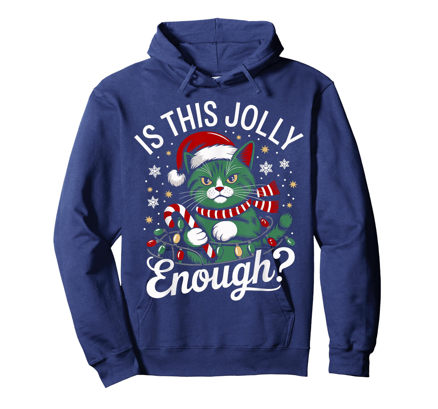 is This Jolly Enough Funny Cat Christmas Humor T-Shirt