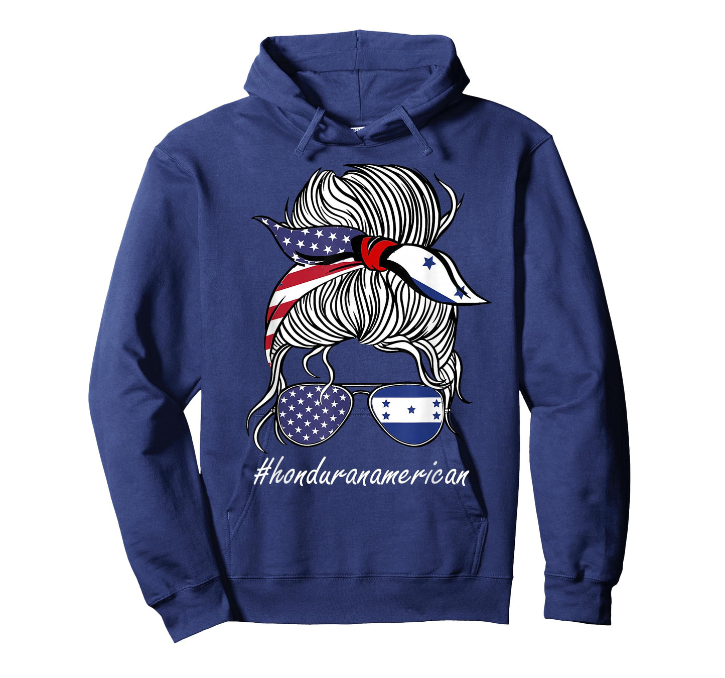 Honduras Heritage American Grown Women Girl Honduras Flag T-Shirt