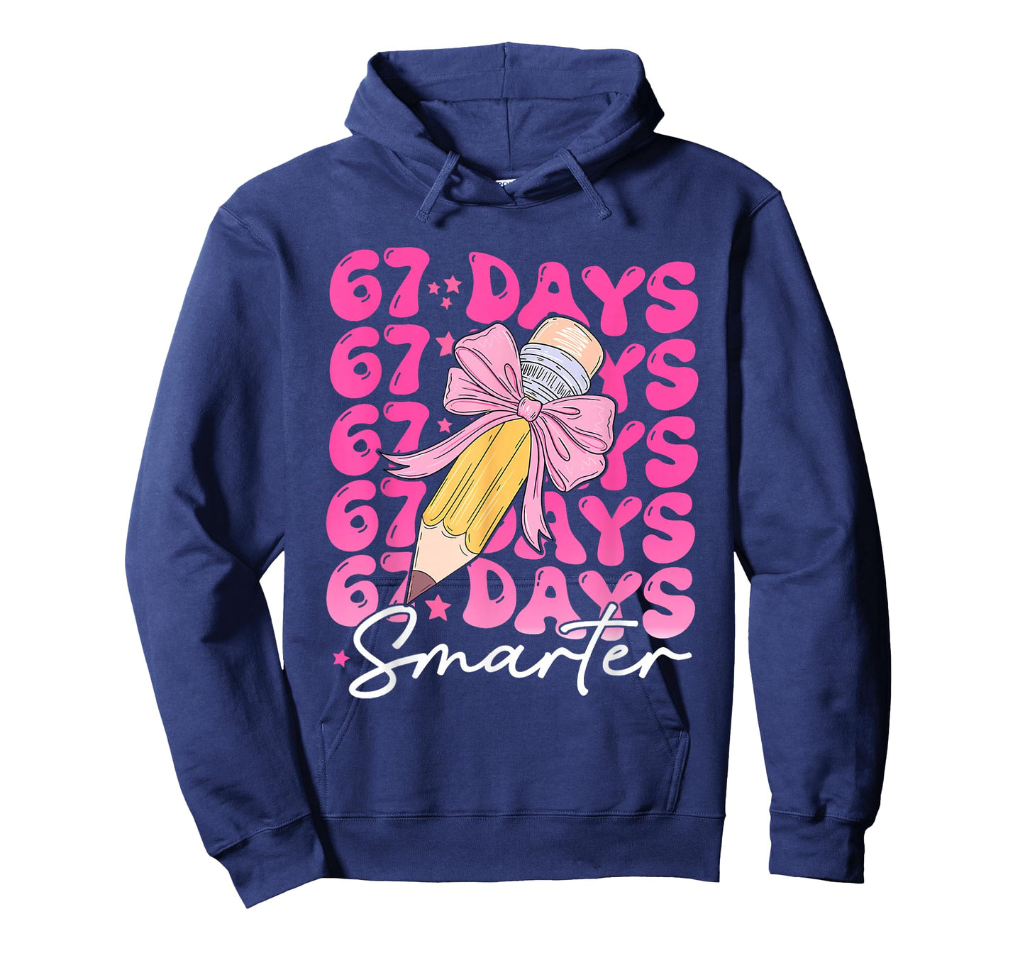 67th Day of School 67 Days Smarter Coquette Bow Six Seven T-Shirt