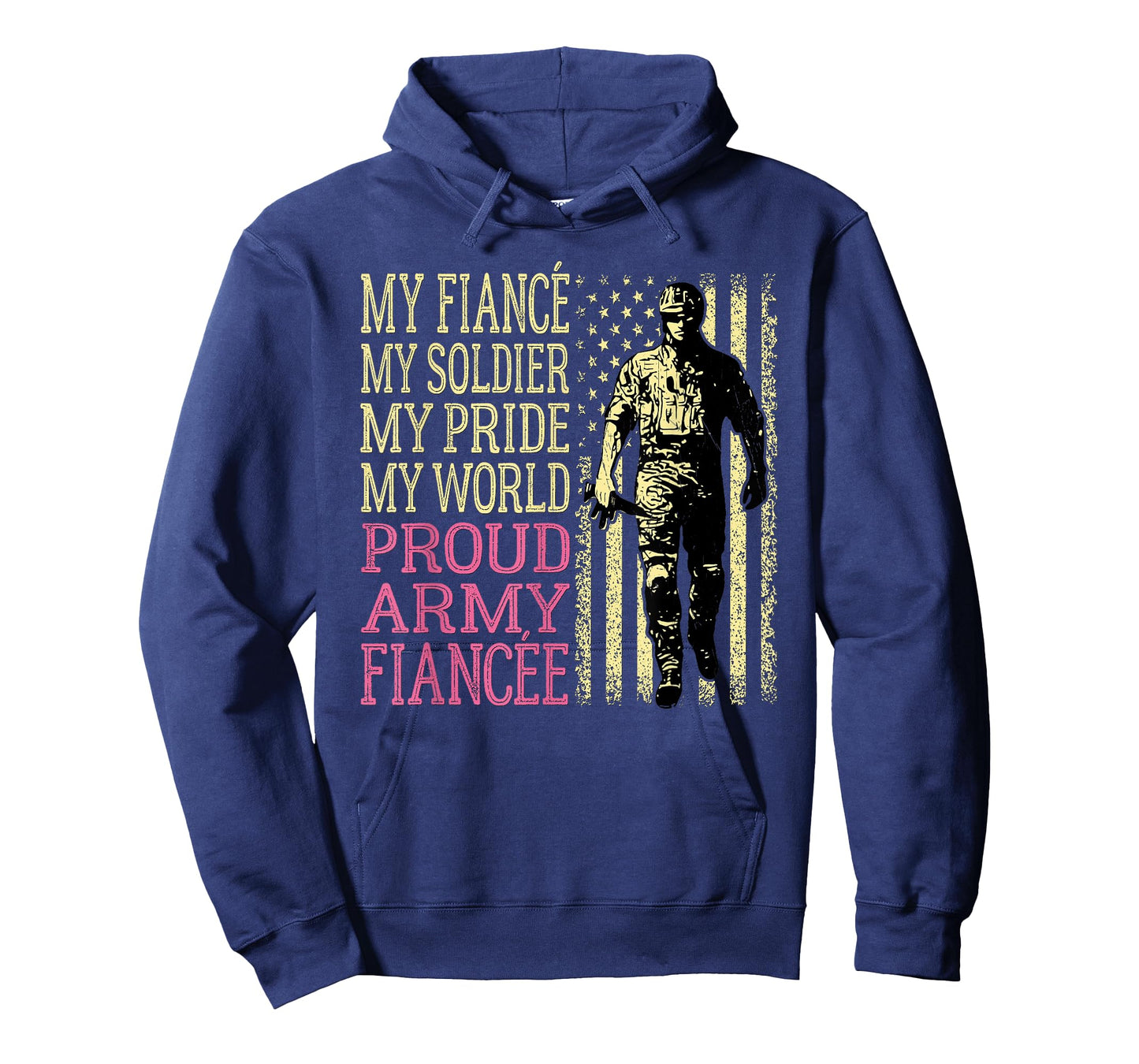 My Fiance My Soldier Hero Proud Army Fiancee Military Couple T-Shirt