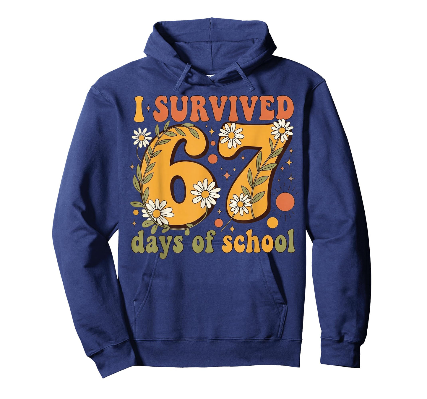 I Survived 67 Days of School Teachers Students Retro T-Shirt