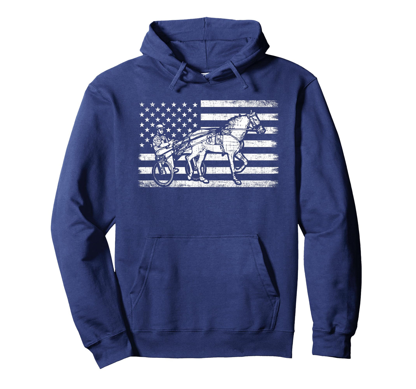 Harness racing american flag, horse harness racing T-Shirt