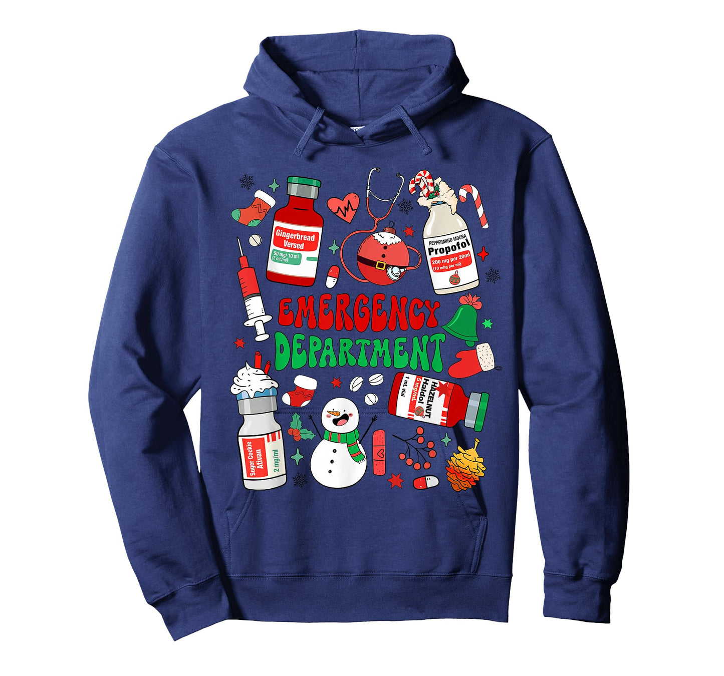 Christmas Emergency Room ER RN Nurse Department Healthcare T-Shirt