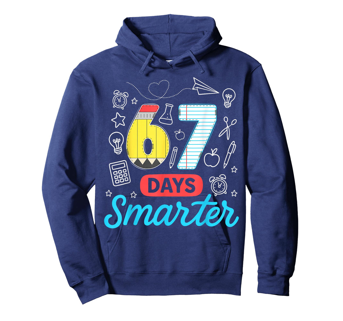 Funny 67 Days Smarter Six Seven Meme Teachers Students Kids T-Shirt