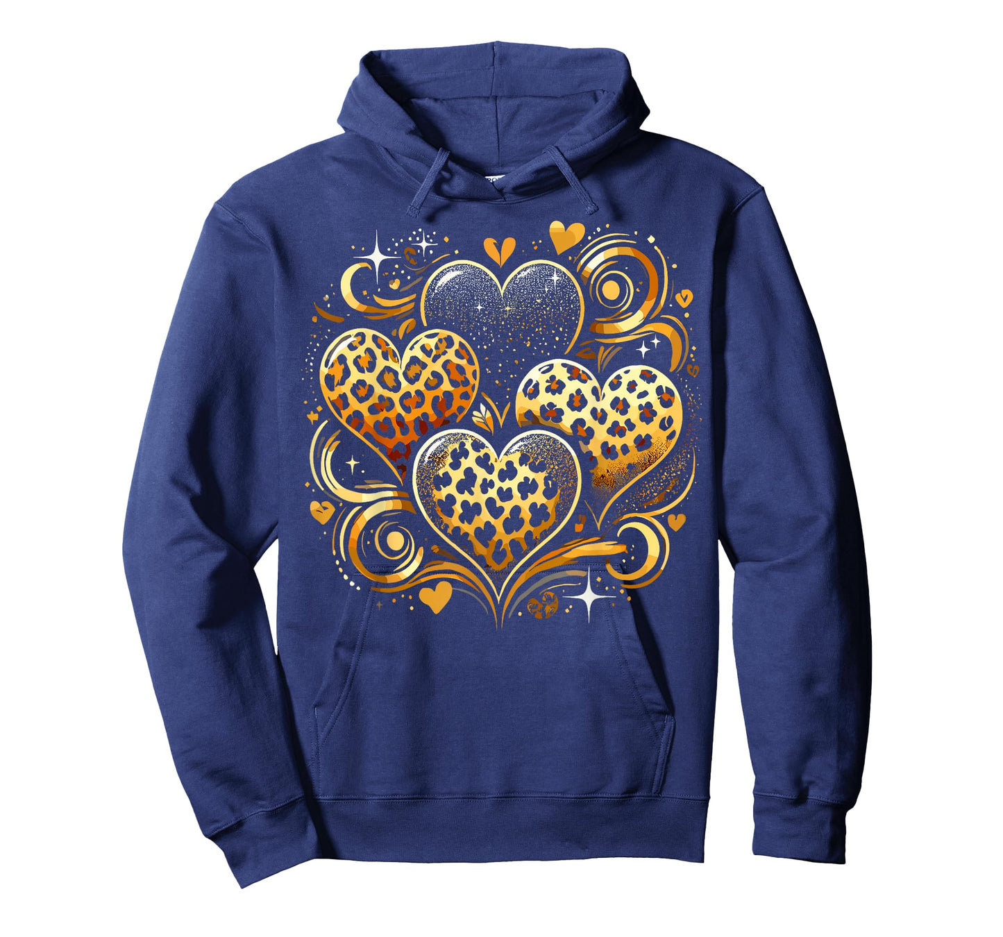 Cute Print Cheetah Heart T-Shirt