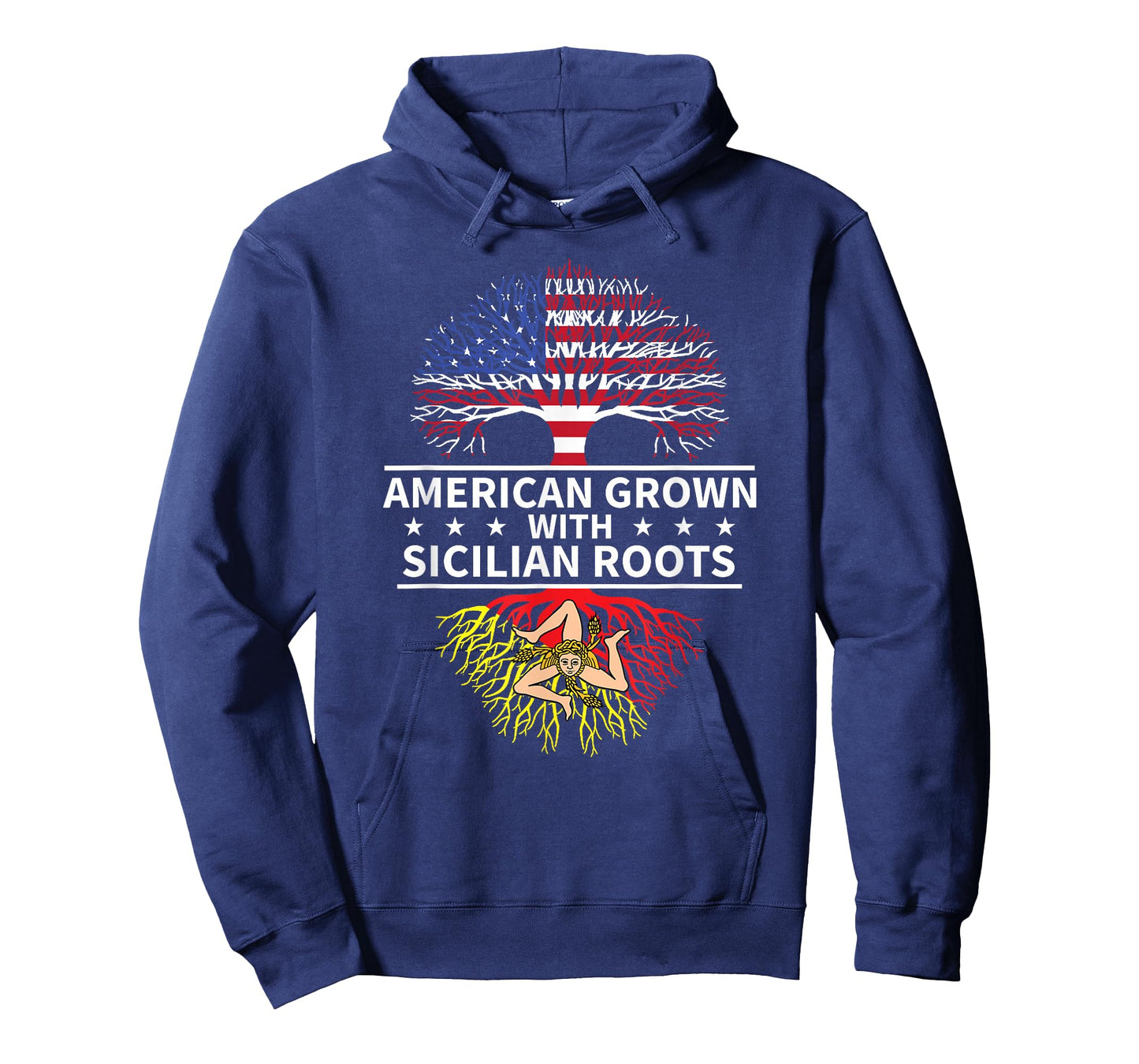 American Grown With Sicilian Roots Sicily T-Shirt