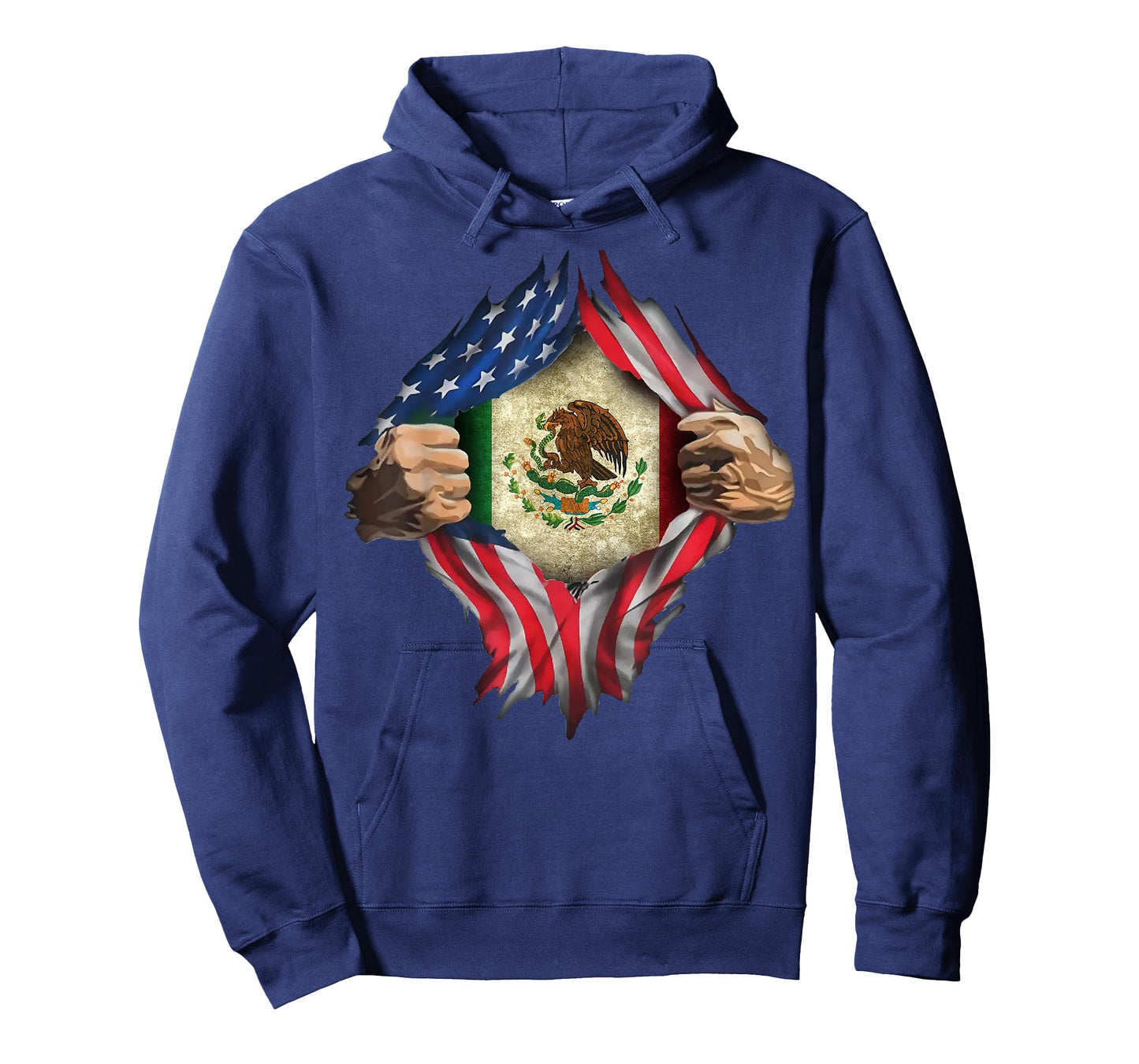 MEXICAN AMERICAN SUPER HERO FLAG T SHIRT T-Shirt