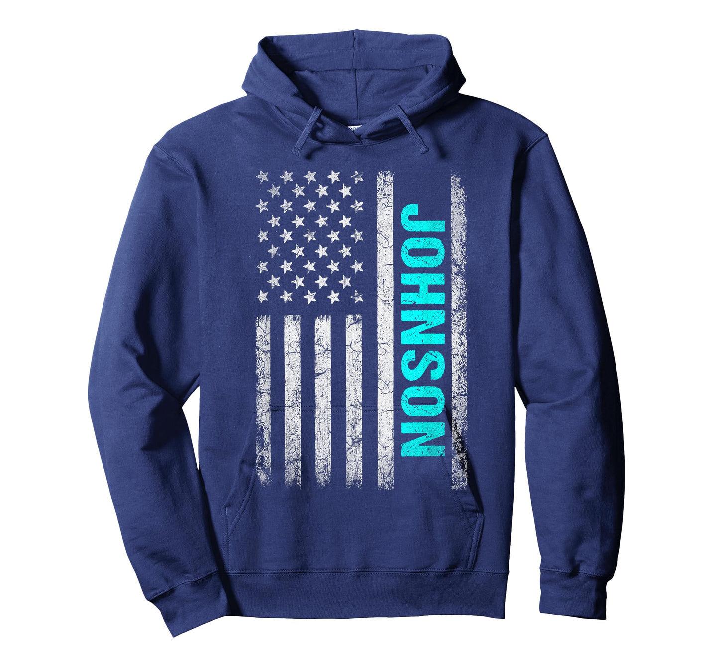 Johnson Name American Flag - Johnson Last Name T-Shirt
