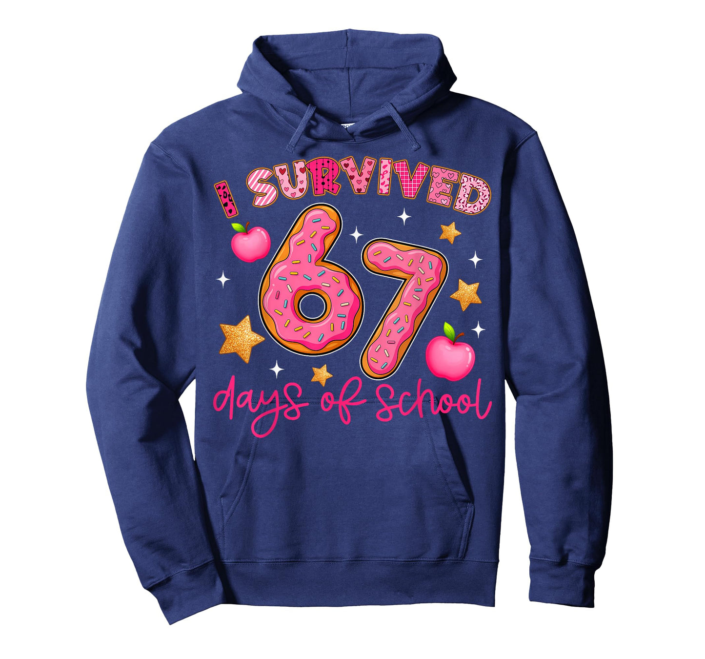 I Survived 67 Days of School Funny 67 Teachers Students Meme T-Shirt