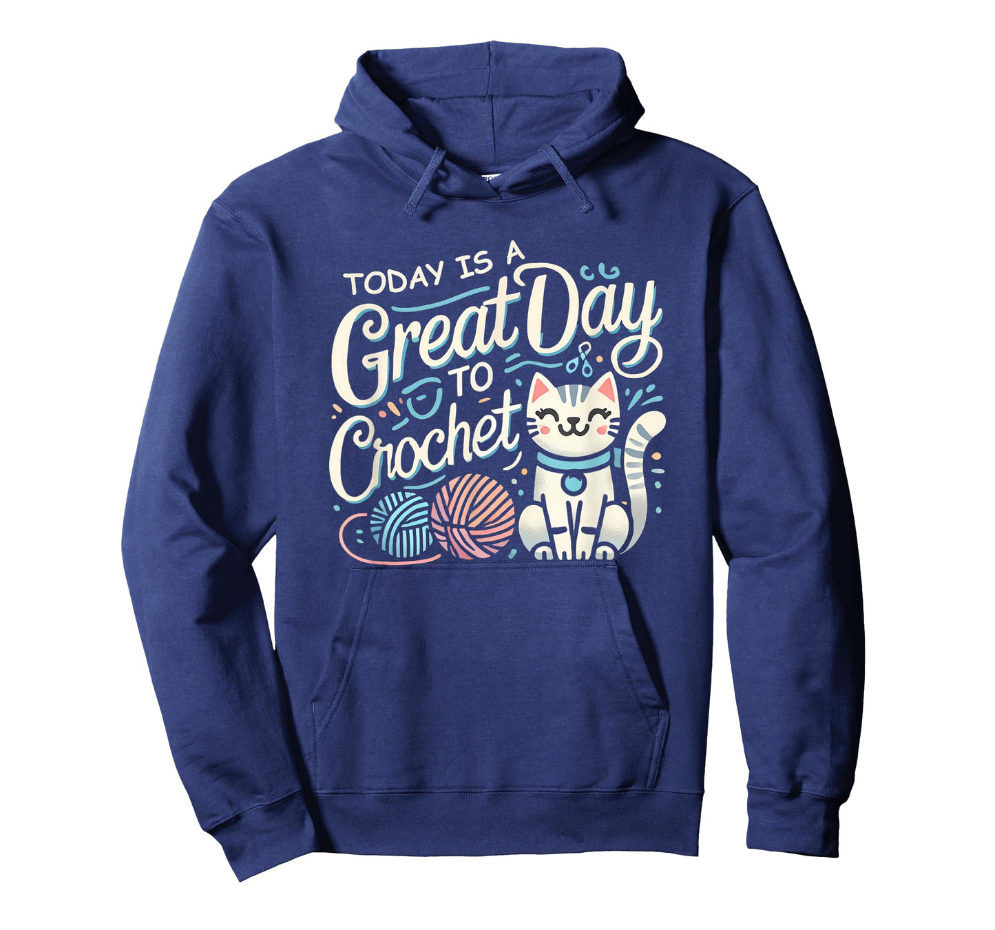 Today is A Great Day To Crochet Funny Cat Crochet Lover T-Shirt