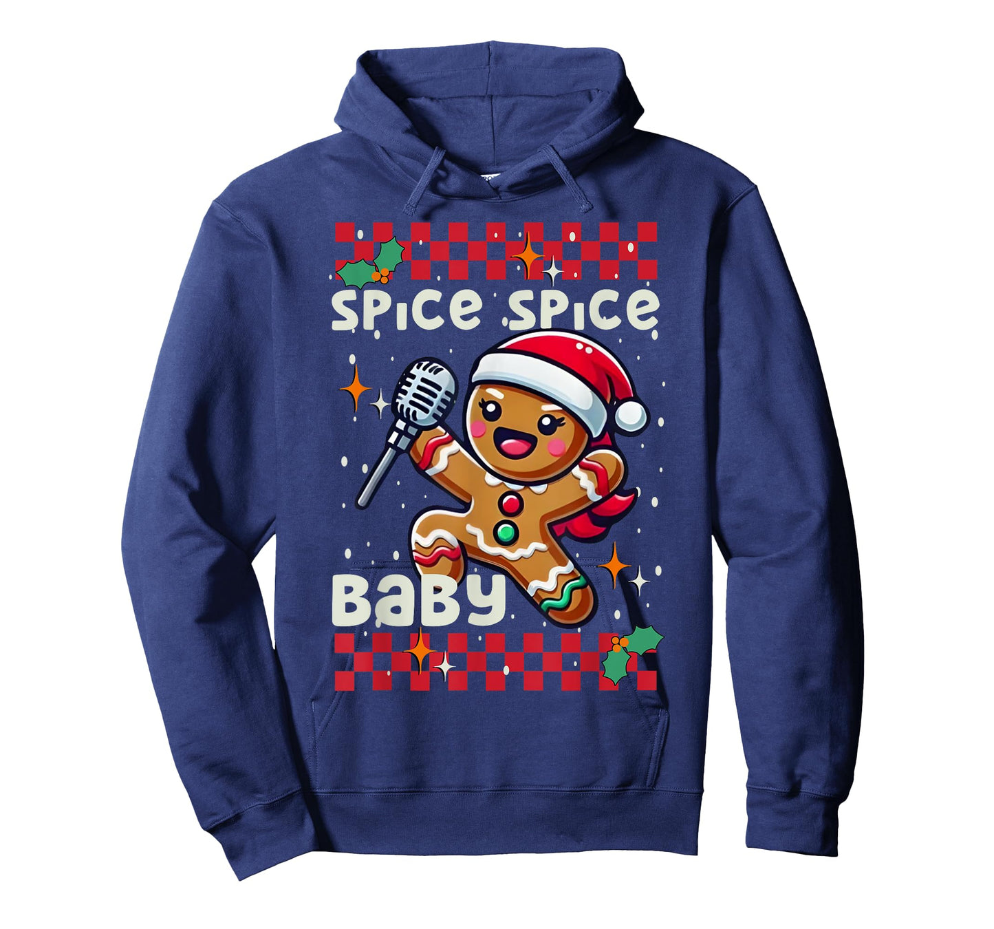 Funny Gingerbread Man Spice Spice Baby Cute Christmas Cookie T-Shirt