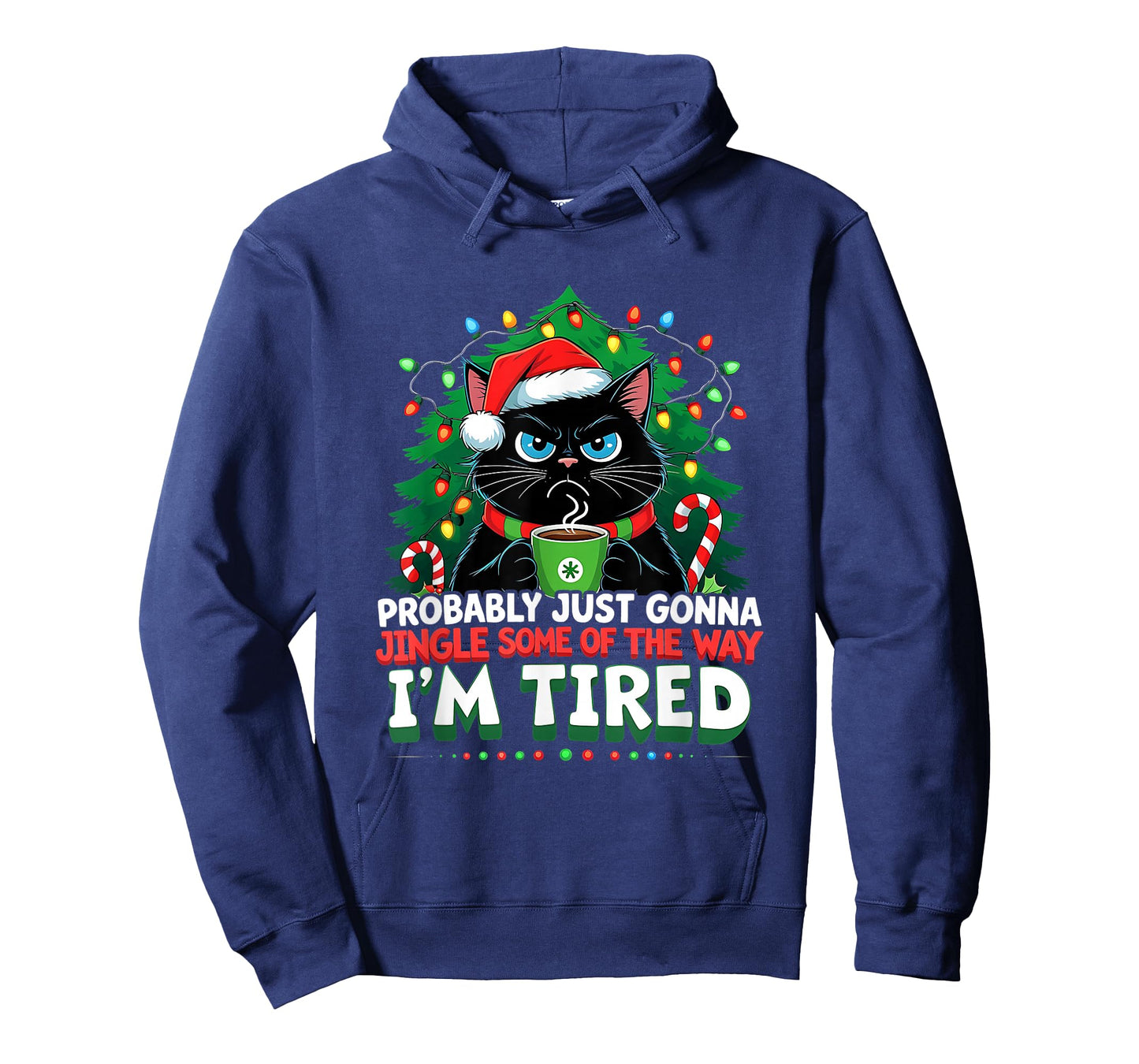 Black Cat Trending Probably Just Gonna Jingle Some Way Tired T-Shirt