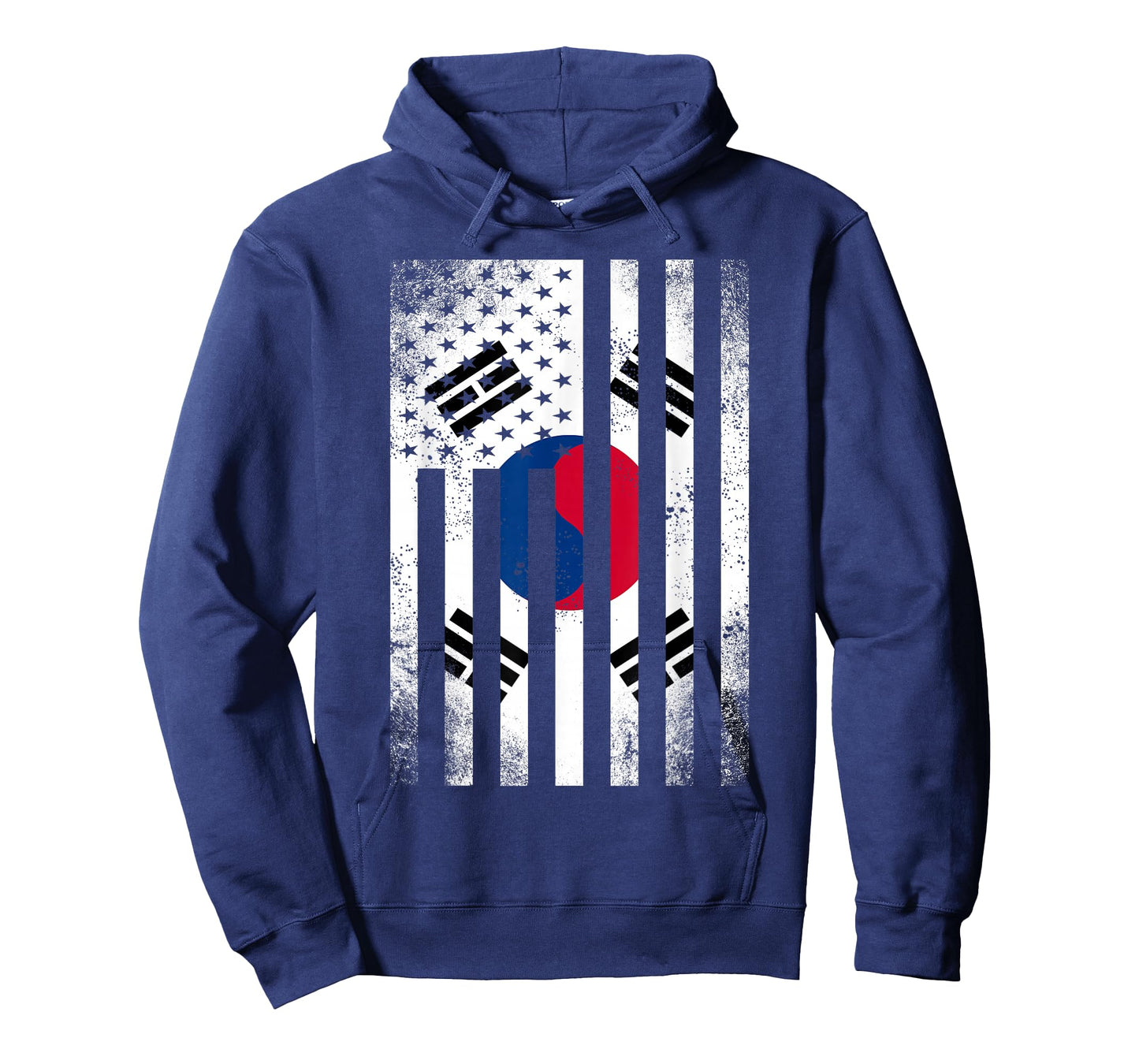 Half South Korean Flag | Vintage American Inside Me USA Gift T-Shirt